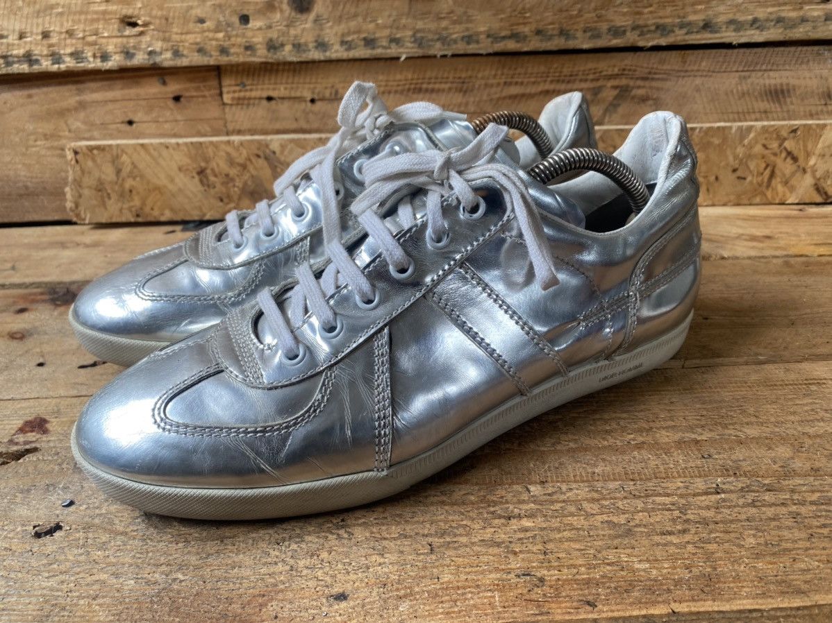 Designer × Dior × Hedi Slimane Dior homme B01 X hedi slimane silver low-top sneakers sz 40 Size US 7 / EU 40 - 3 Thumbnail