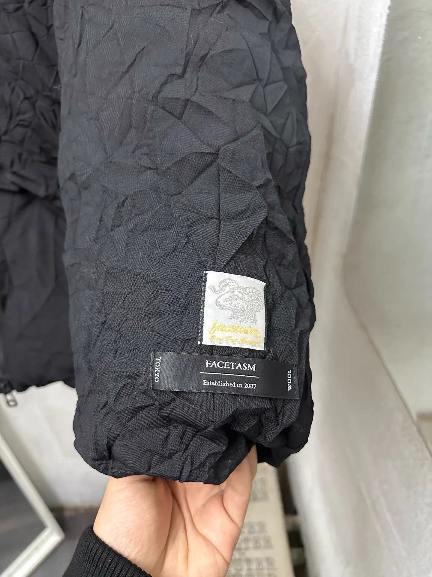 Facetasm Black Padded Hooded Jacket - XL Size US XL / EU 56 / 4 - 6 Thumbnail