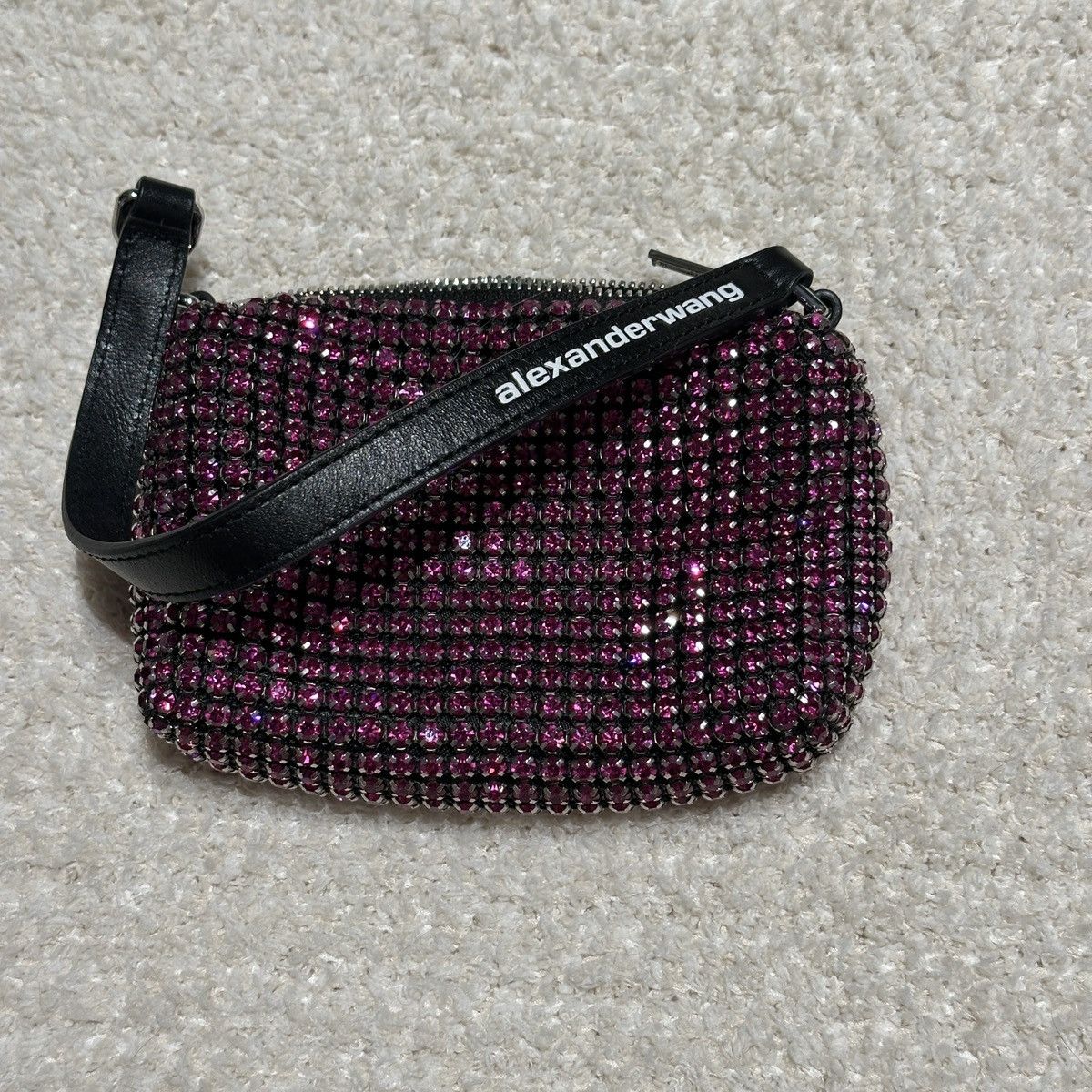 Alexander Wang Alexander Wang Medium Pouch Rhinestone Mesh Bag Size ONE SIZE - 4 Thumbnail