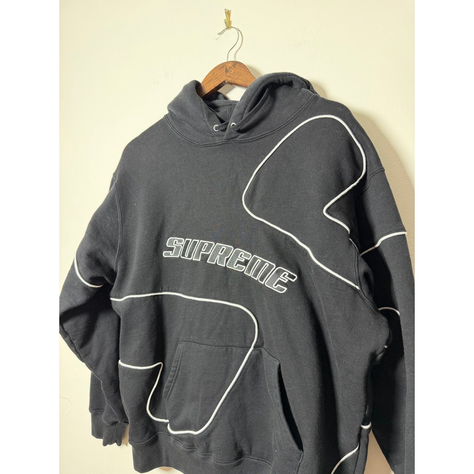 Supreme Supreme Big S Embroidered Hooded Sweatshirt Size US M / EU 48-50 / 2 - 3 Thumbnail