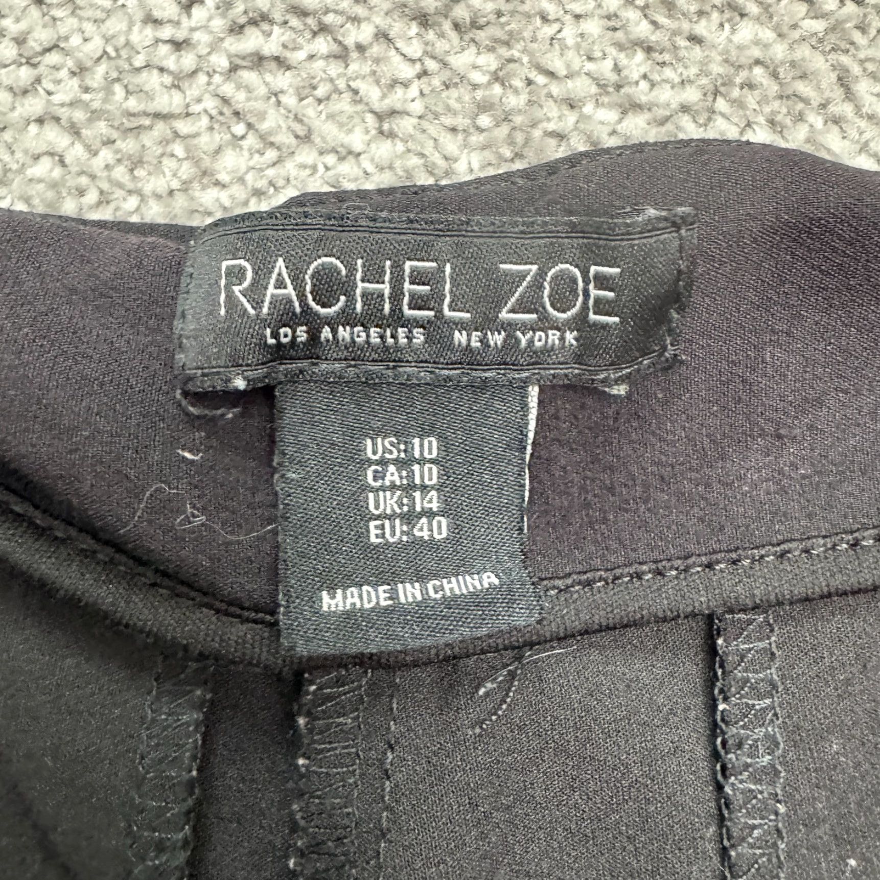 Rachel Zoe Rachel Zoe Pants Dress Straight Leg Work Black 10 Womens Dress Pants Workwear Size 32" / US 10 / IT 46 - 6 Thumbnail