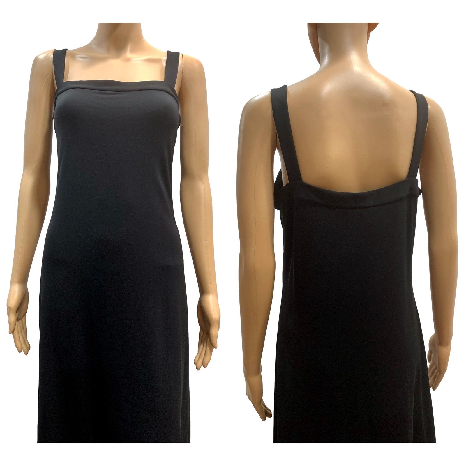 Calvin Klein NWT Calvin Klein Black Sleeveless Slinky Midi Dress | M Size M / US 6-8 / IT 42-44 - 9 Thumbnail