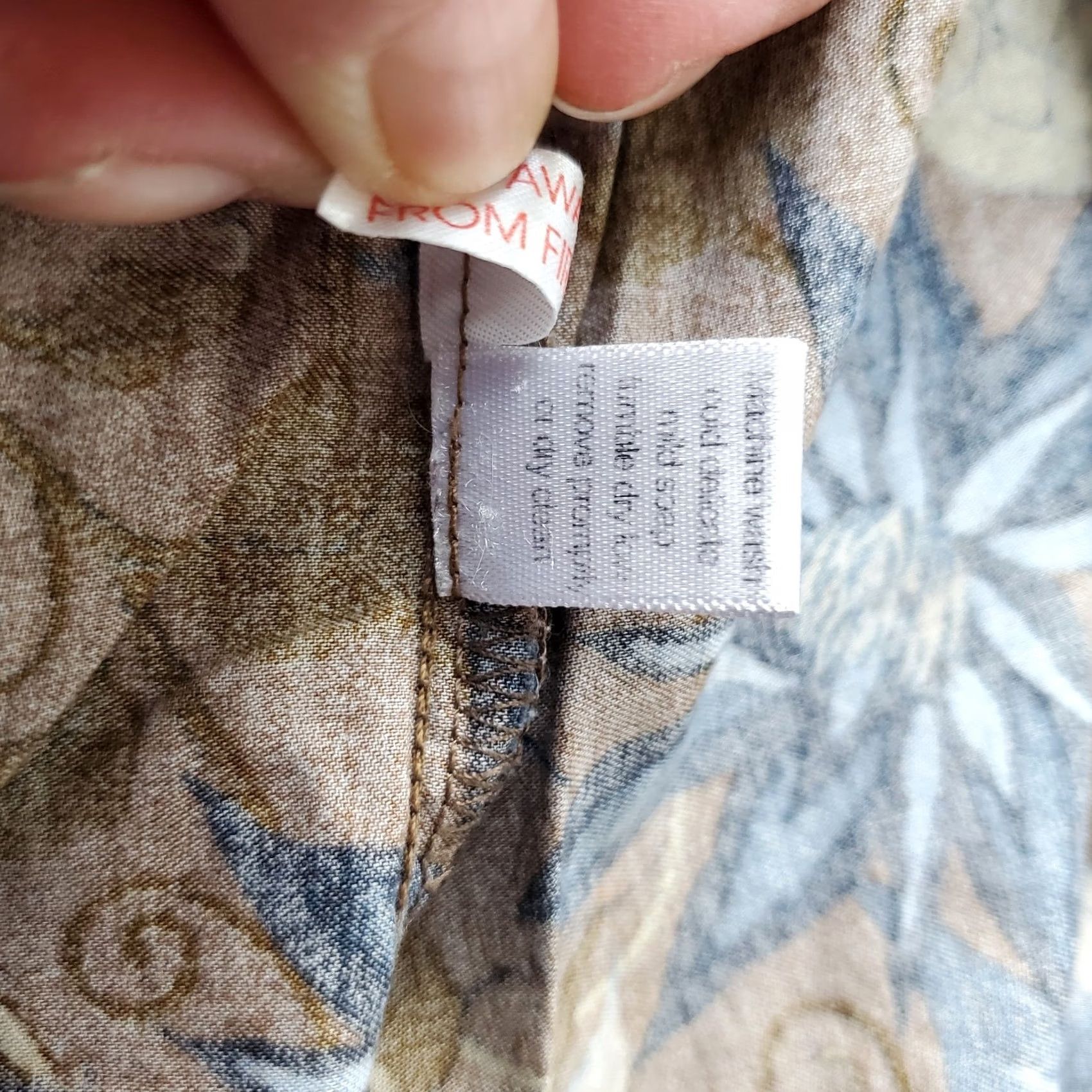 Vintage Peruvian Connection Robe Womens Large Multi Floral Drawstring Waist Size ONE SIZE - 7 Thumbnail