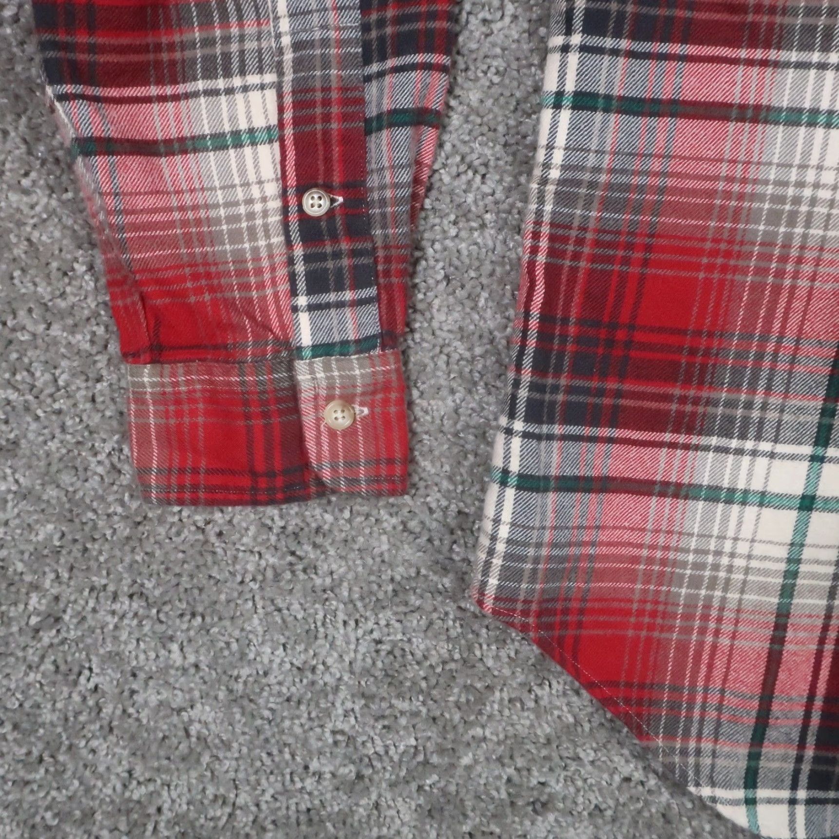 Ralph Lauren VINTAGE Ralph Lauren Shirt Mens M Flannel Plaid Red Cotton Classic Fit EUC Size US M / EU 48-50 / 2 - 6 Thumbnail