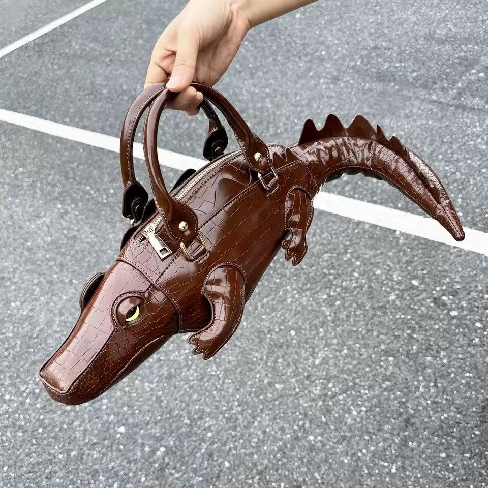 Other Streetwear Designer PU Leather Shoulder Crocodile Hand Bag Size ONE SIZE - 1 Thumbnail