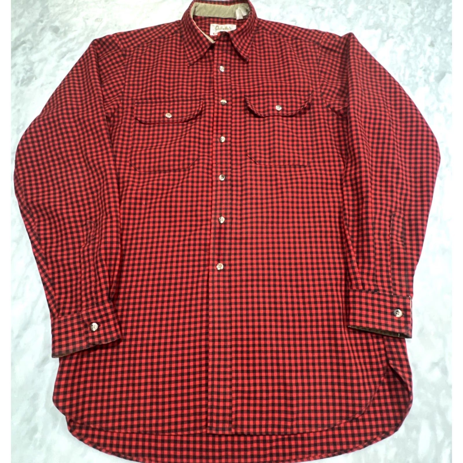 Vintage VINTAGE Cabela’s Long Sleeve Shirt Men Large Checkered Red Black Made USA Size US L / EU 52-54 / 3 - 2 Thumbnail