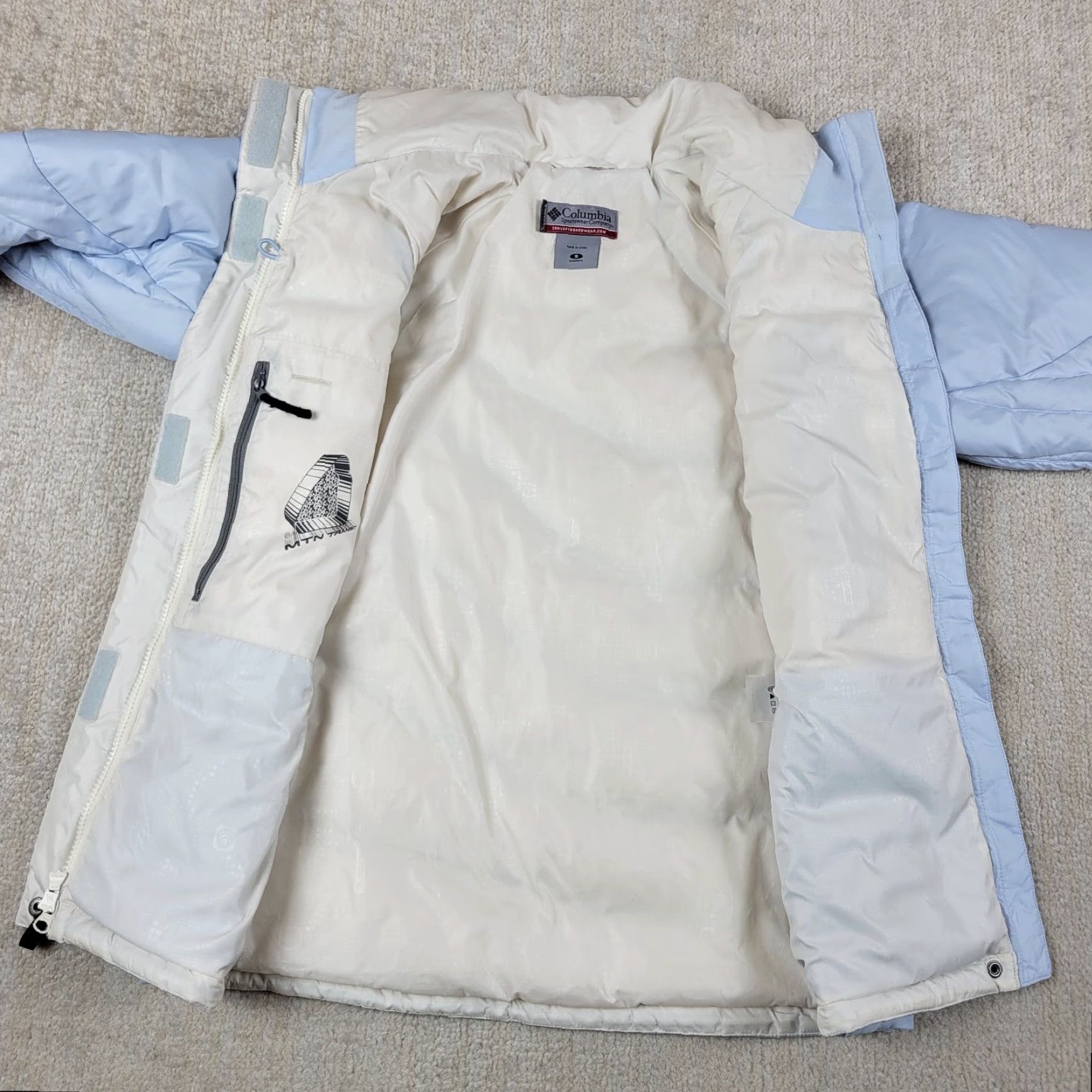 Vintage Columbia Down Puffer Jacket Womens S Blue Full Zip Quilted Packable 650 Insulated Lightweight Size S / US 4 / IT 40 - 3 Thumbnail