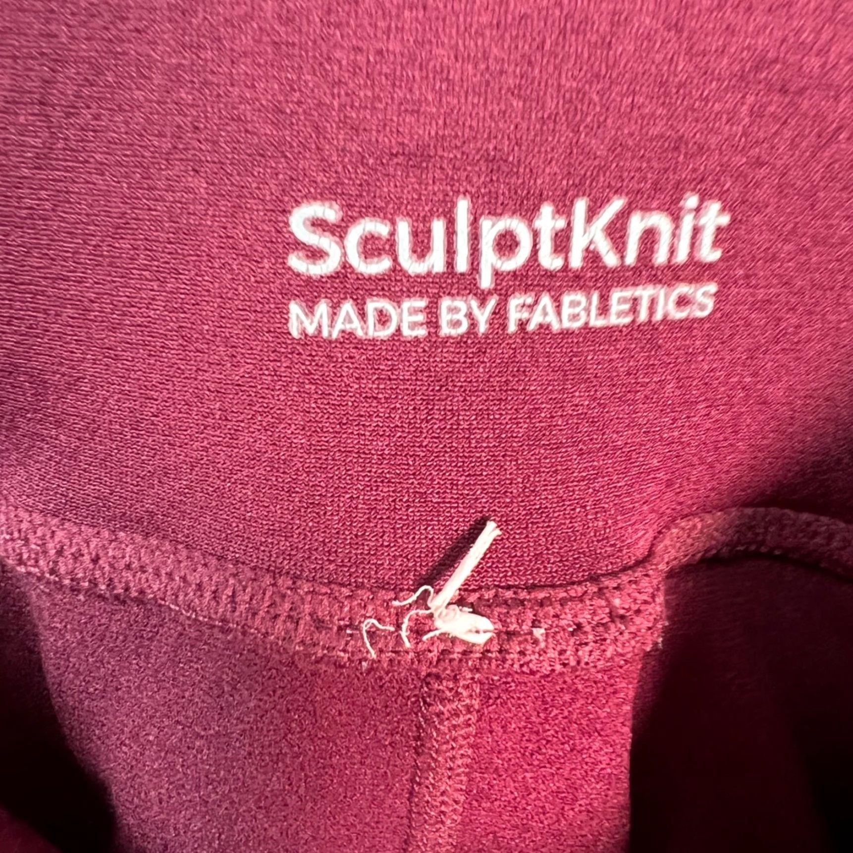 Fabletics Fabletics Leggings Womens XS Size XS High-Waisted Red Maroon Knit Skinny Inseam 22 Activewear Yoga Compression Blacklisted: none Size 40" / US 18 - 3 Thumbnail