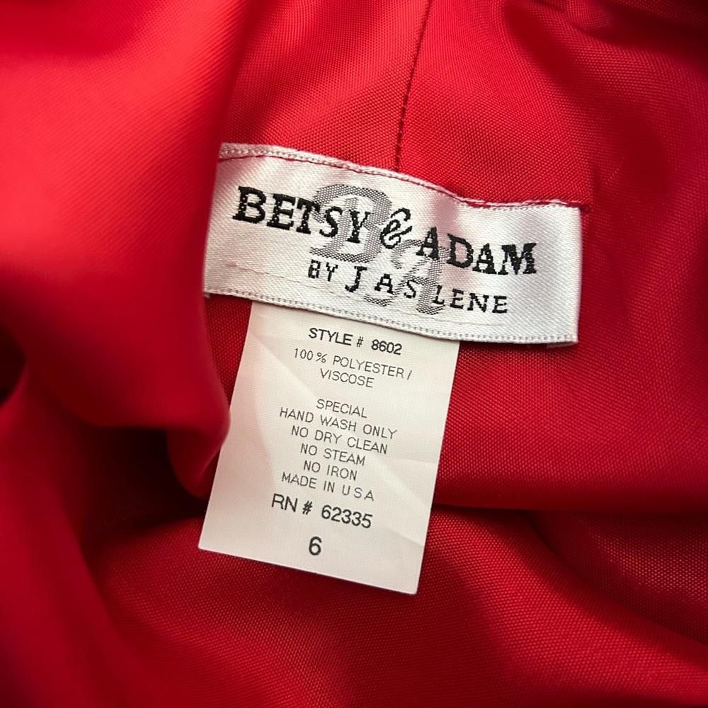 Designer Betsy & Adam l Beaded Sleeveless Gown W Scarf Size 6 Size M / US 6-8 / IT 42-44 - 6 Thumbnail