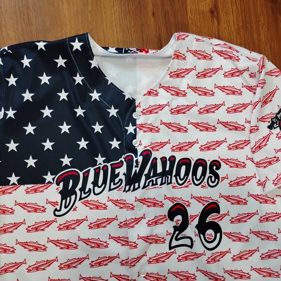 Wilson Wilson Pensacola Blue Wahoos Papi Pala Jersey Autographed Size US XL / EU 56 / 4 - 1 Thumbnail