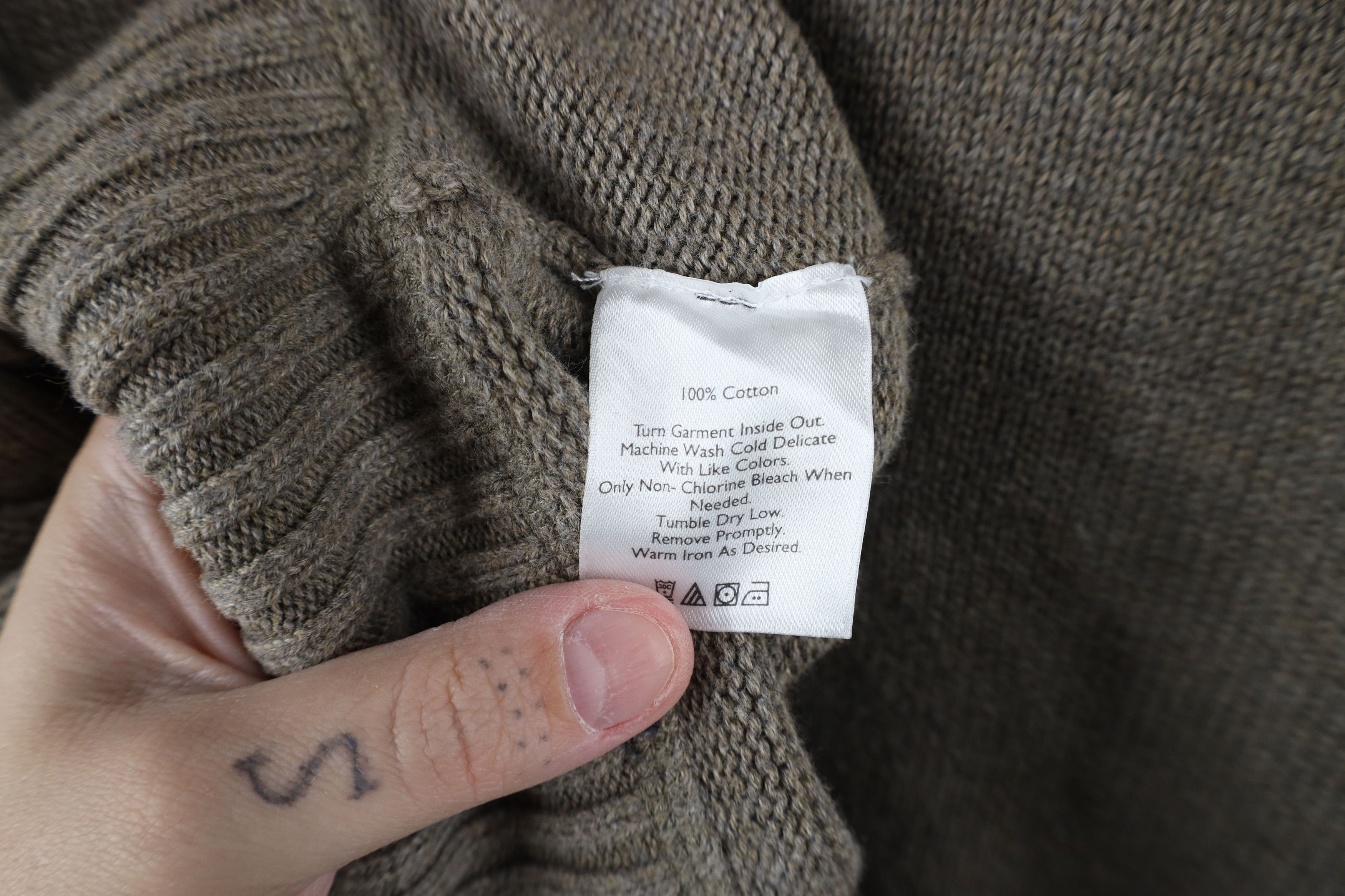 Eddie Bauer × Vintage Vintage Eddie Bauer Blank Cotton Kit Crewneck Sweater Beige Size US L / EU 52-54 / 3 - 5 Thumbnail