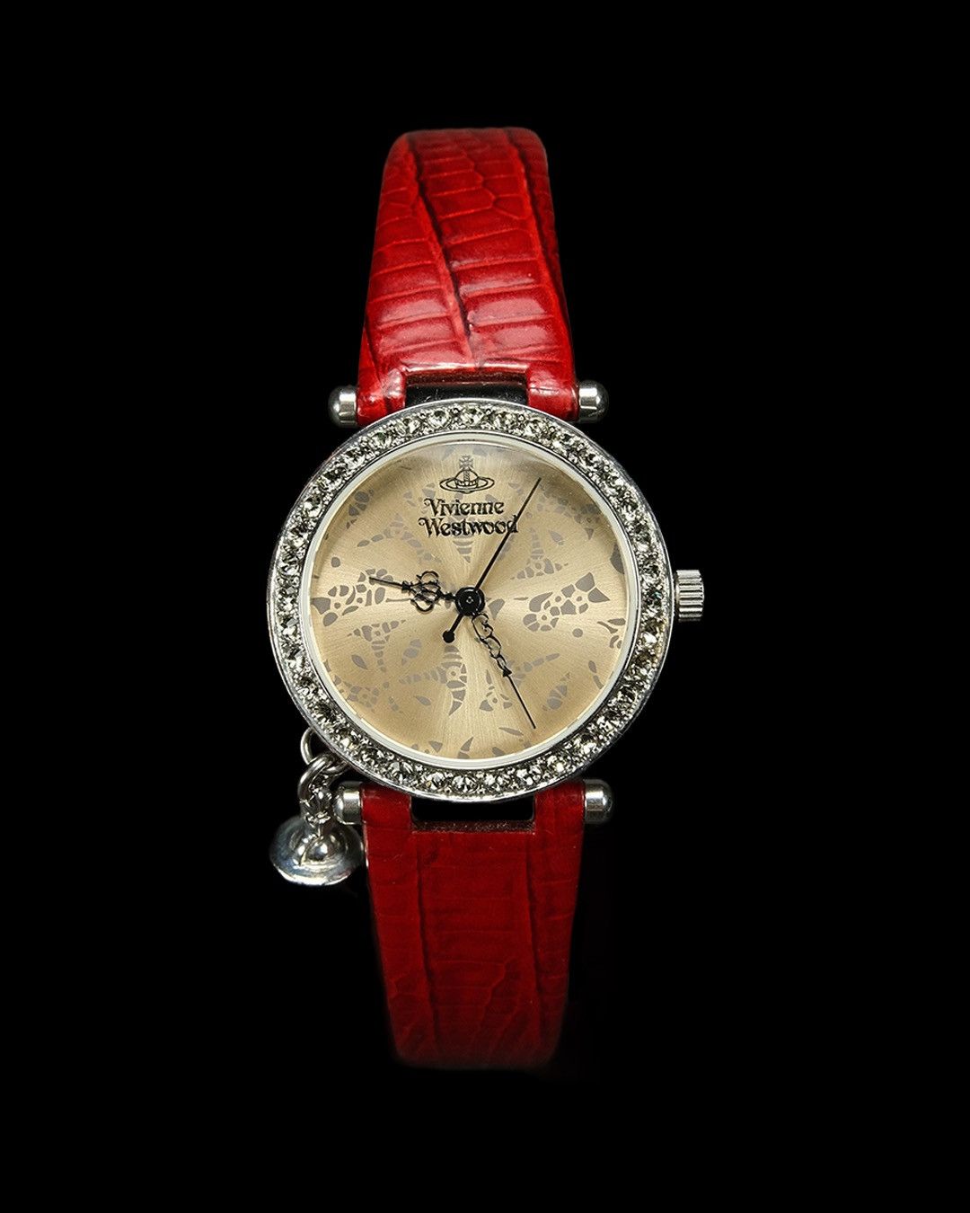 image of Vintage Snakeskin Watch in Red, Men's