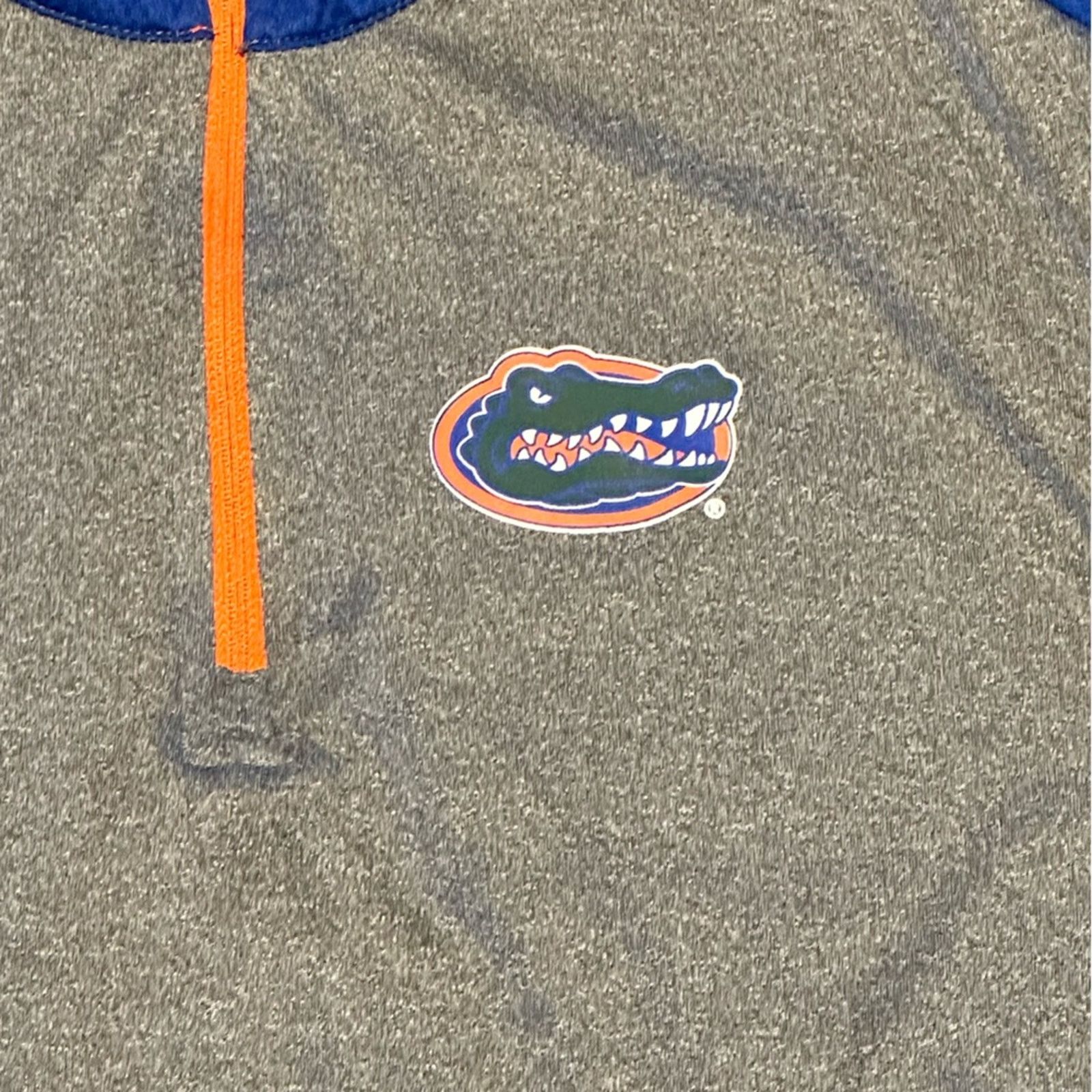 Colosseum Athletics Florida Gators Large Polyester Quarter Zip Pullover Gray Size US L / EU 52-54 / 3 - 7 Thumbnail