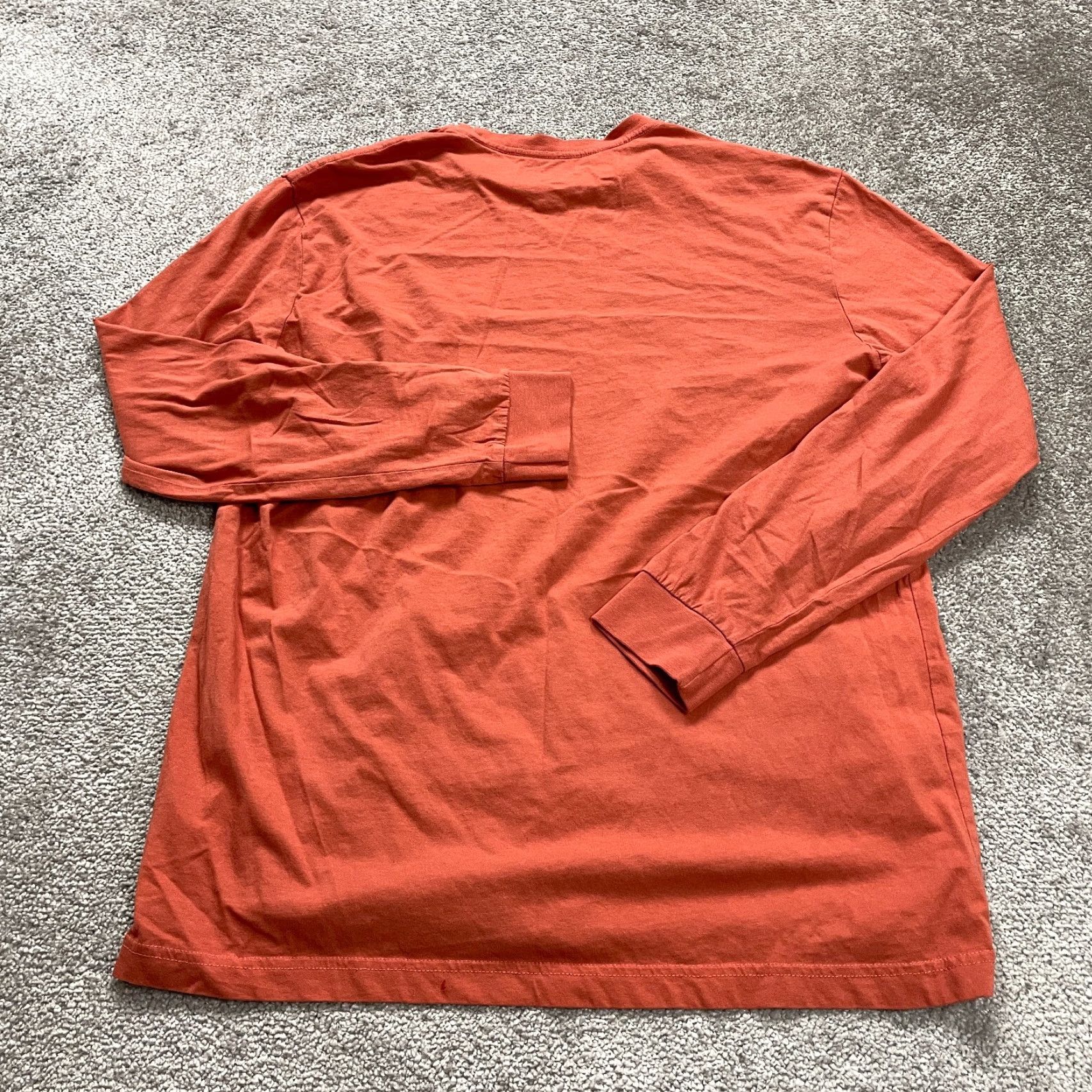Vintage Crown & Ivy T-Shirt Adult Large Purple Pocket Long Sleeve Crew Neck Cotton Knit Breathable Easy Care Sports Classic Mens Size US XL / EU 56 / 4 - 2 Thumbnail