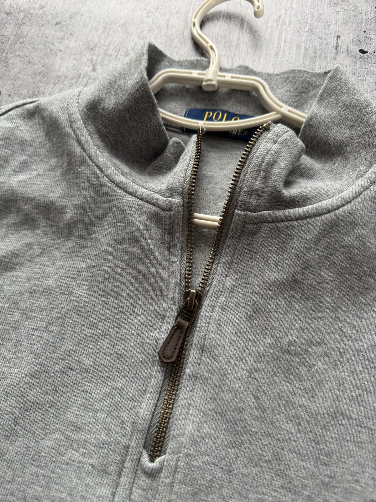 Polo Ralph Lauren Polo Ralph Lauren Sweater 1/3 Zip Knitwear Luxury Gray Sz L Size US L / EU 52-54 / 3 - 5 Thumbnail
