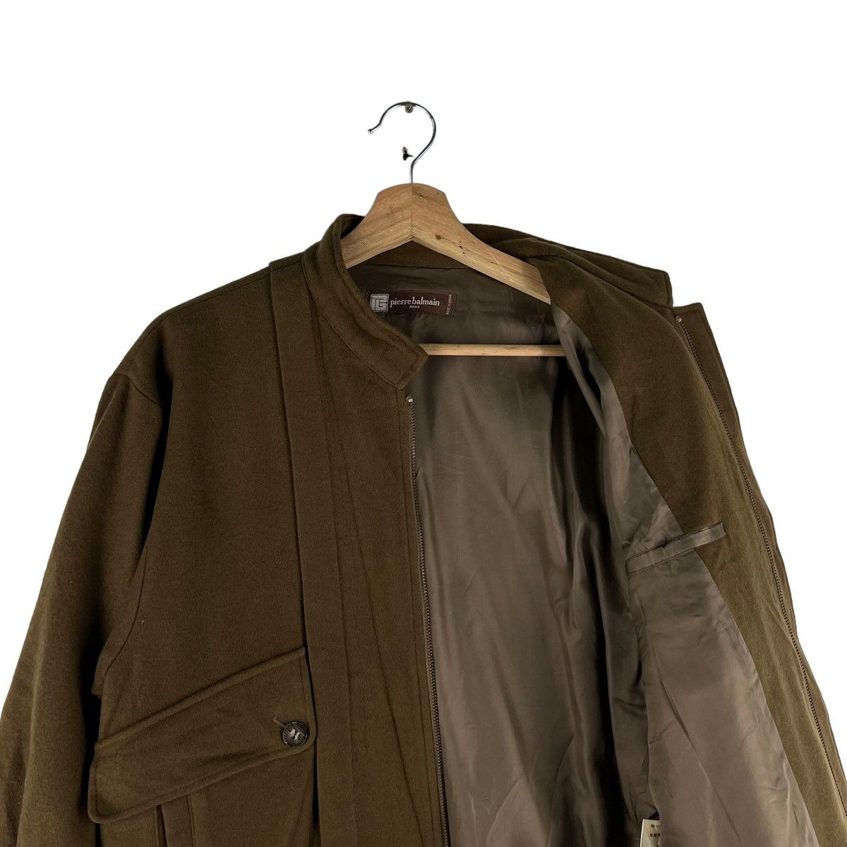 Japanese Brand 🔥VINTAGE WOOL BOMBER JACKET PIERRE BALMAIN PARIS Size US M / EU 48-50 / 2 - 10 Thumbnail