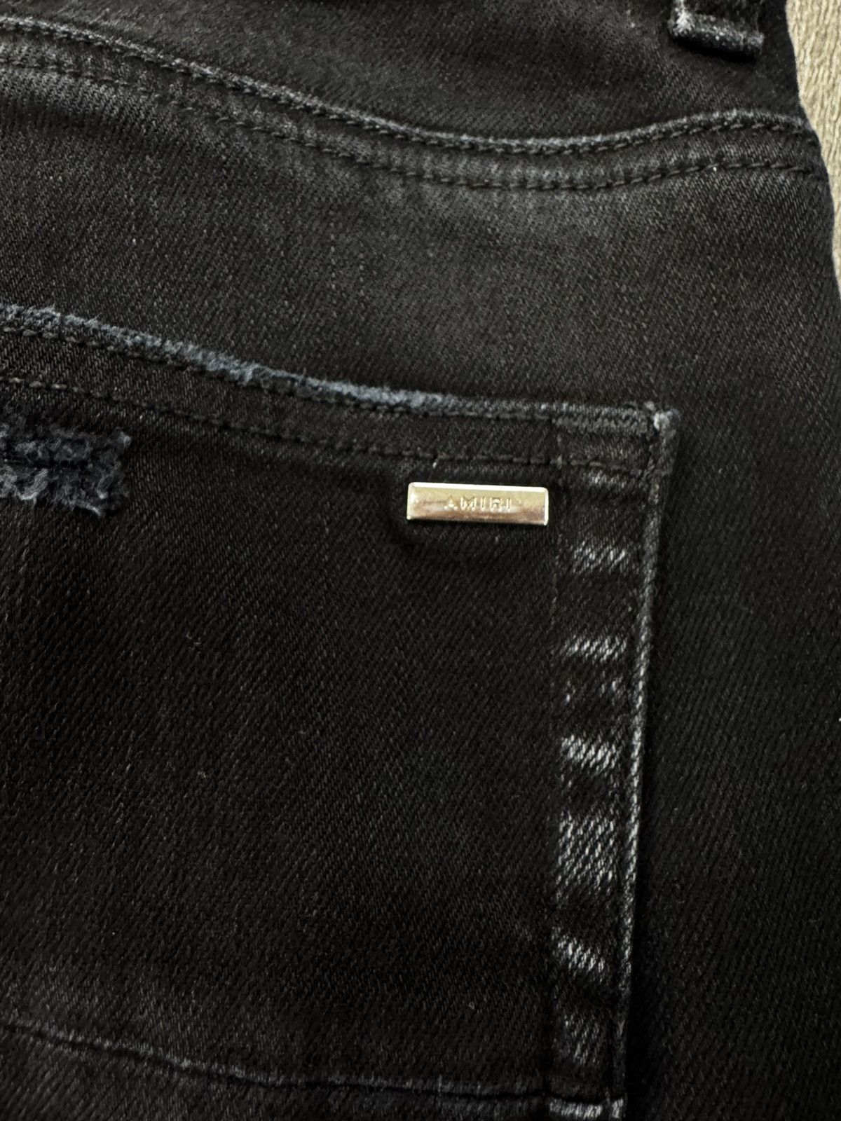 Amiri Black Distressed Jeans Size US 34 / EU 50 - 5 Thumbnail