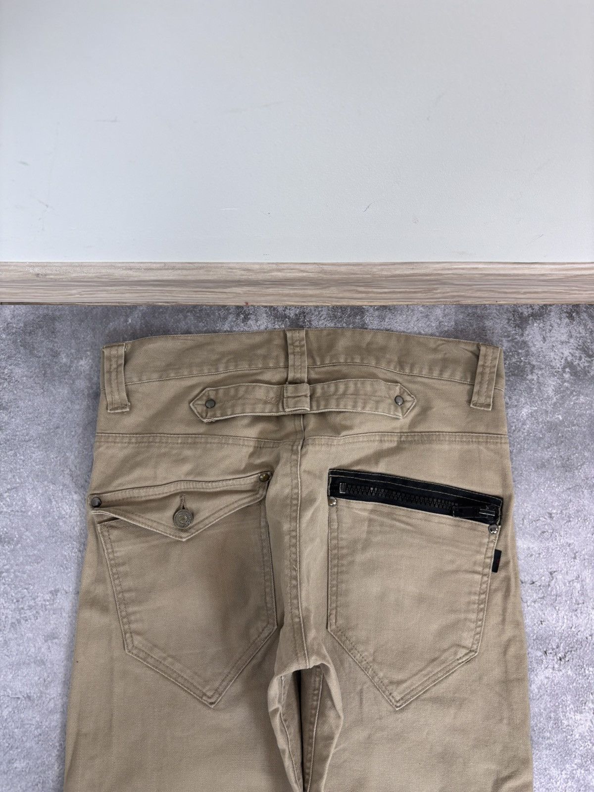 Japanese Brand Bee Bell Y2K Japanese Men’s Buckle Back Pants Jeans Size US 30 / EU 46 - 5 Thumbnail