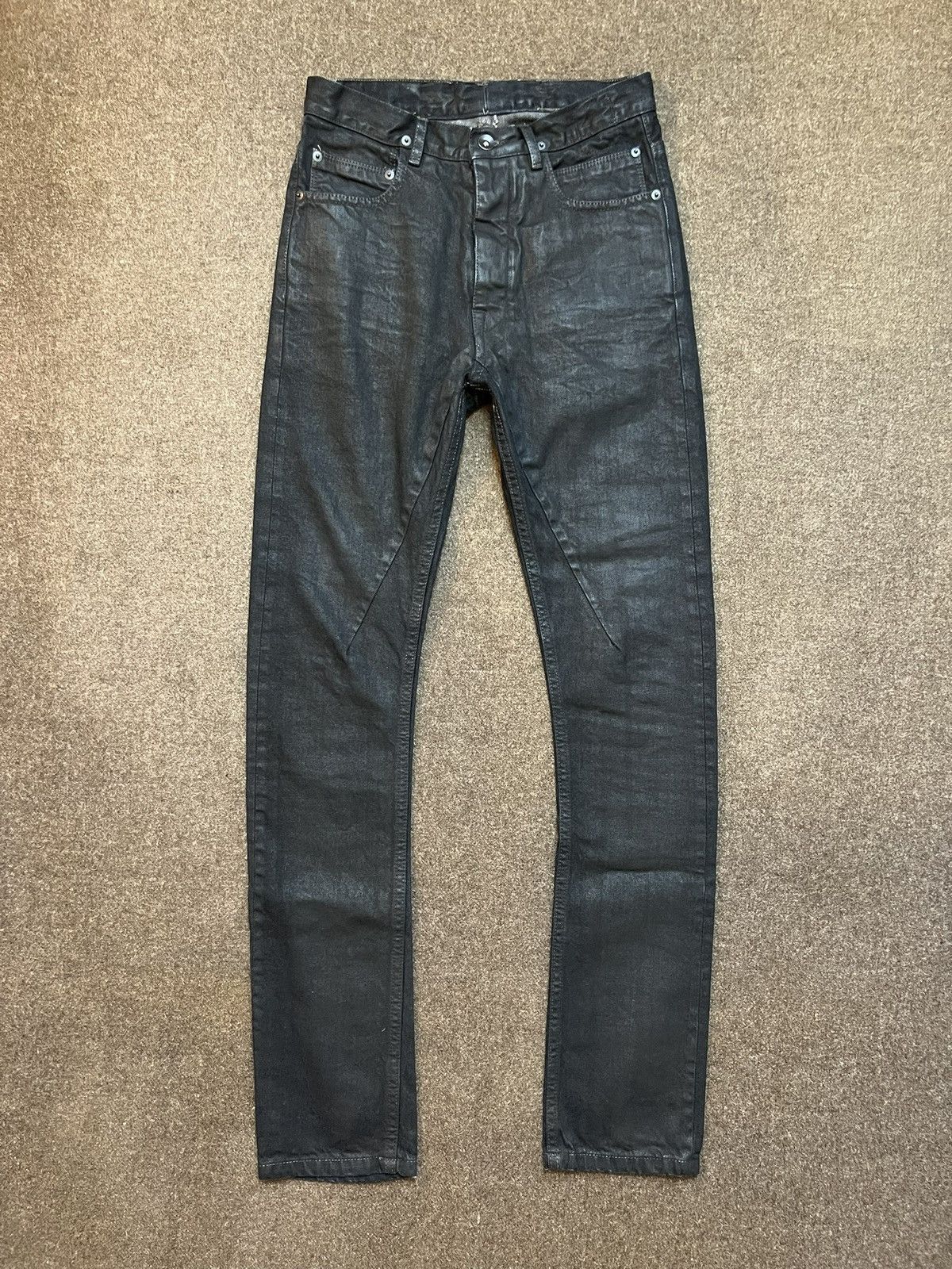 Rick Owens Rick Owens SS14 Waxed Denim Torrence Cut | Grailed