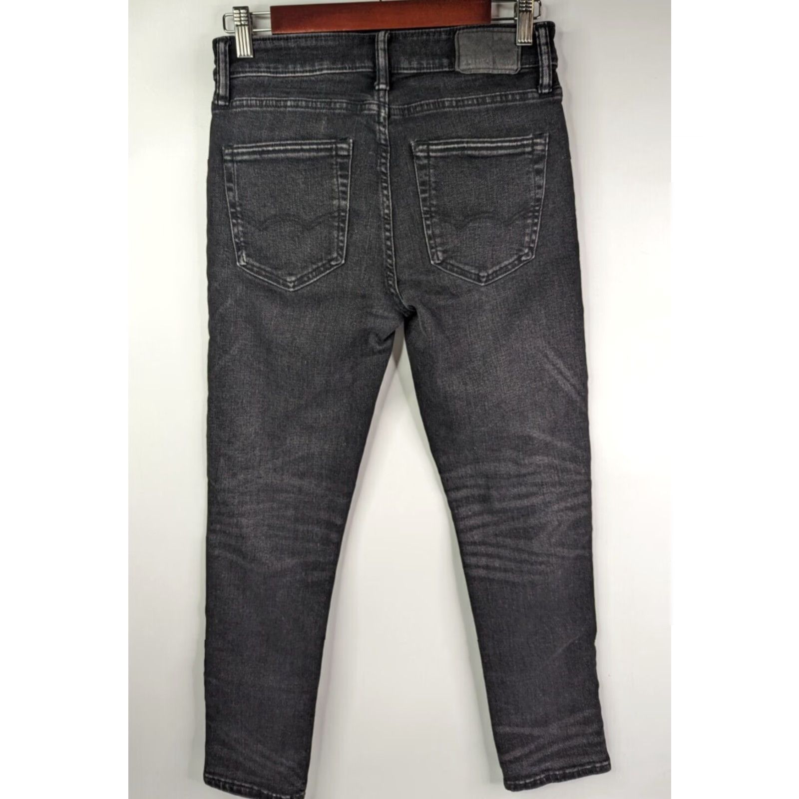 American Eagle Outfitters American Eagle Outfitters Jeans Slim 28x28 Black Denim 5-Pocket Slim Straight Mens Pants Size US 28 / EU 44 - 4 Thumbnail