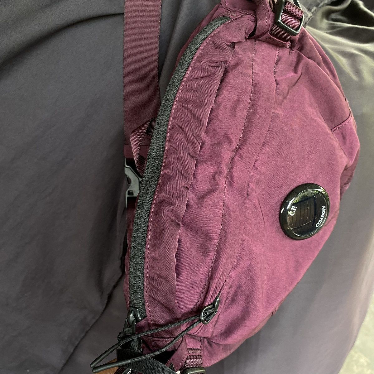 C.P. Company CP company lens nylon B maroon crossbody pack Size ONE SIZE - 5 Thumbnail