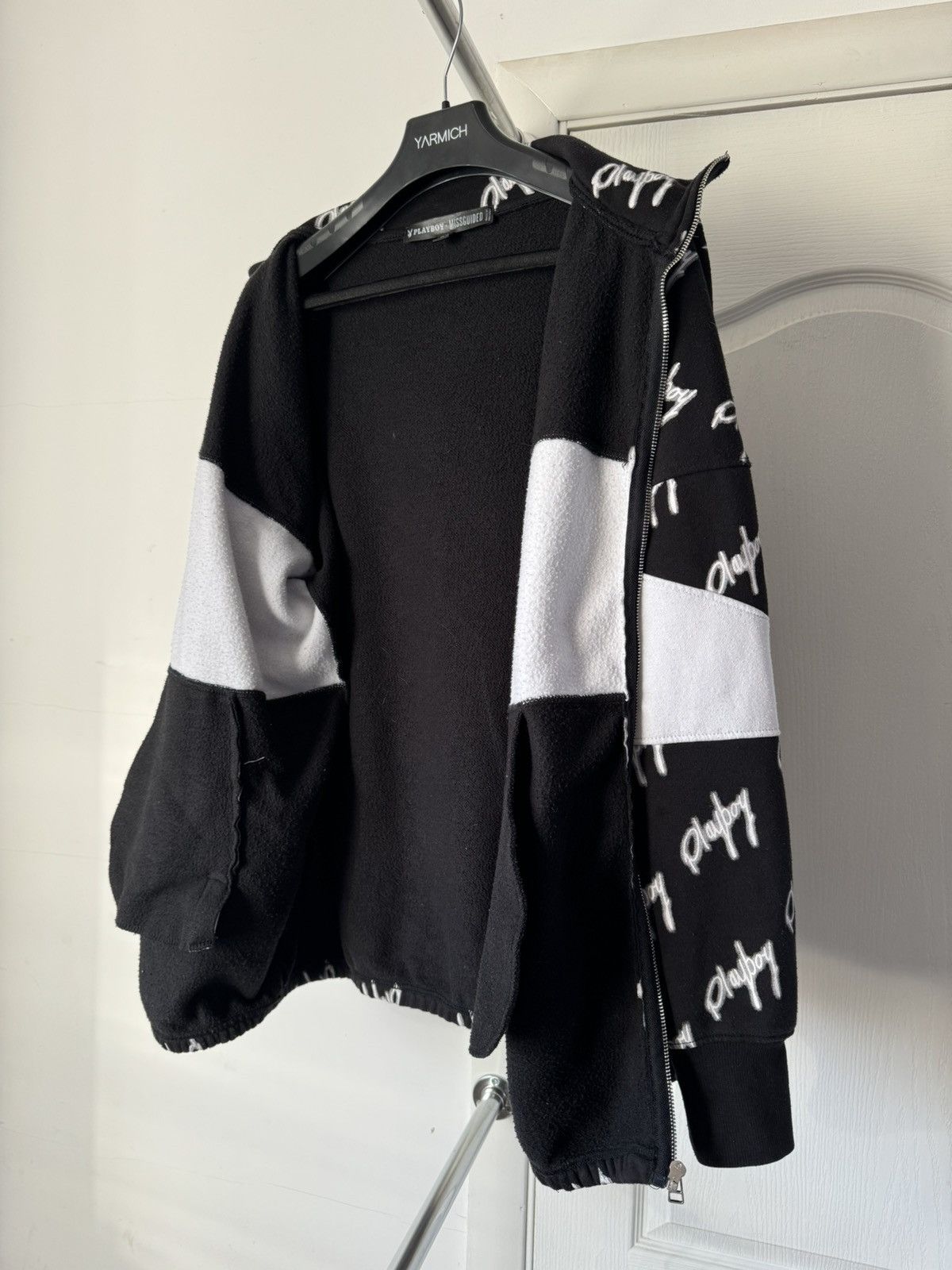 Playboy Playboy x Misquided Monogram Spellout Logo Zip Jacket XL Size US XL / EU 56 / 4 - 5 Thumbnail