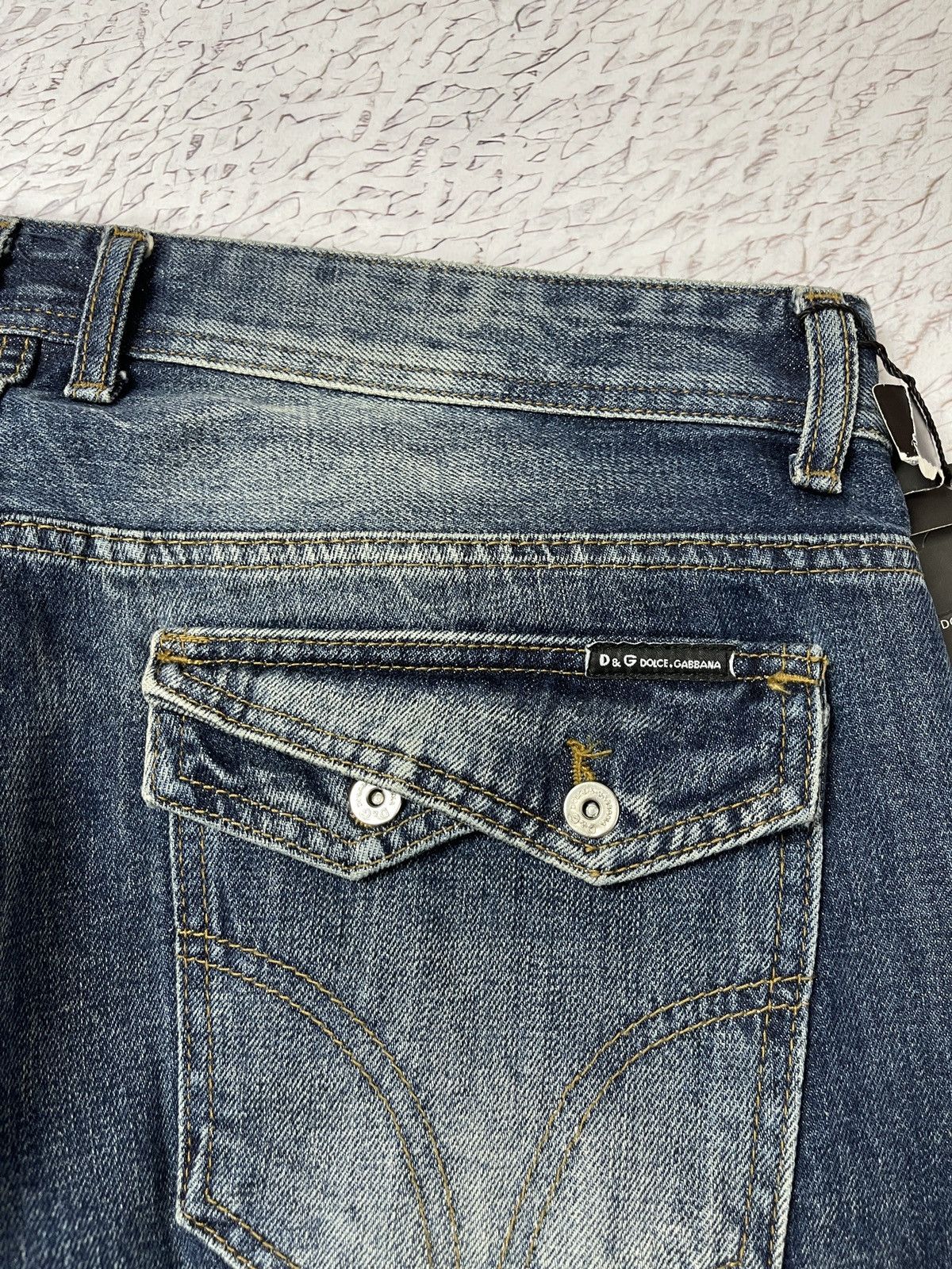 Dolce & Gabbana Dolce & Gabbana blue washed faded denim jeans pants Size US 38 / EU 54 - 18 Thumbnail