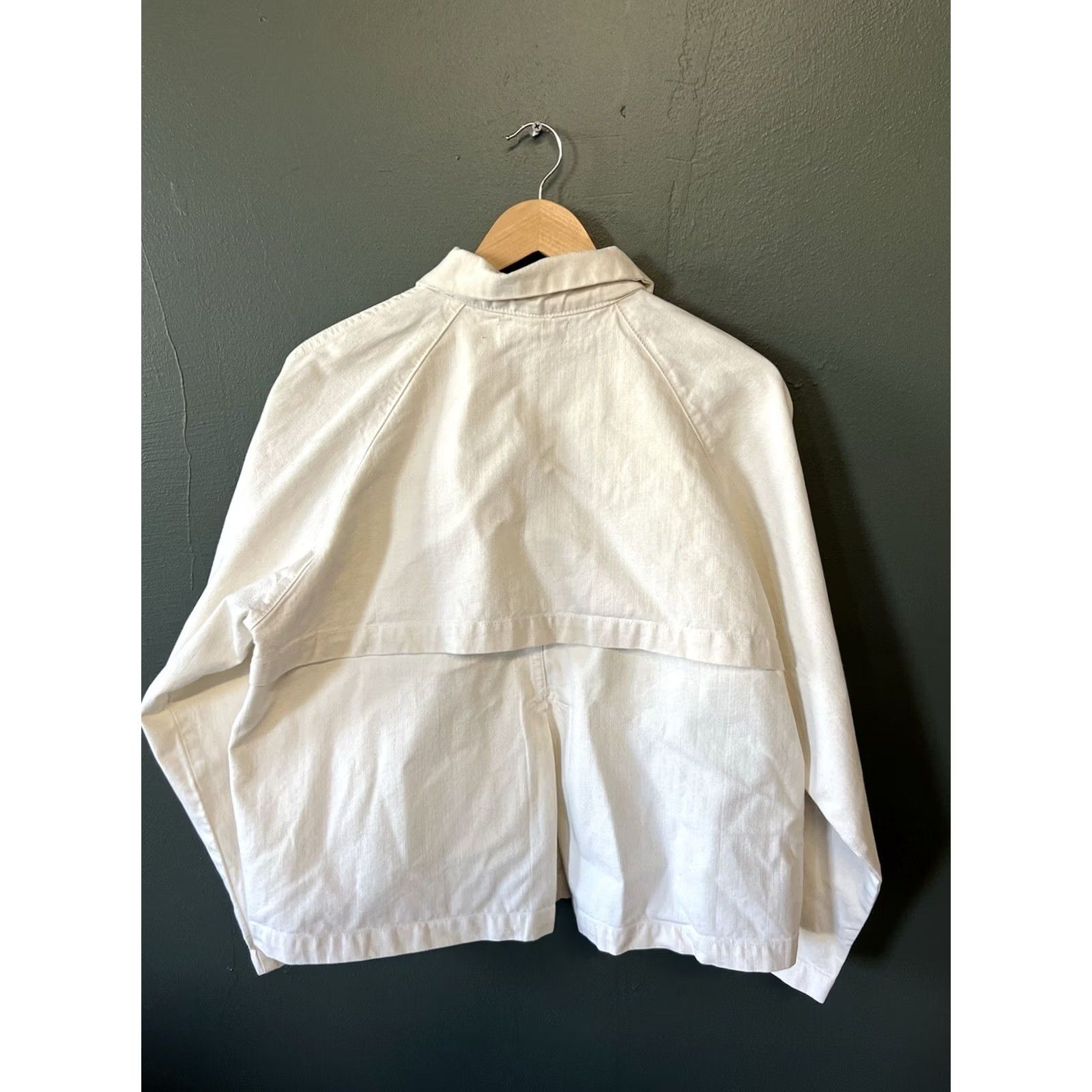 Vintage Objects Without Meaning Womens Jacket Shirt Denim White L Size Size L / US 10 / IT 46 - 2 Thumbnail