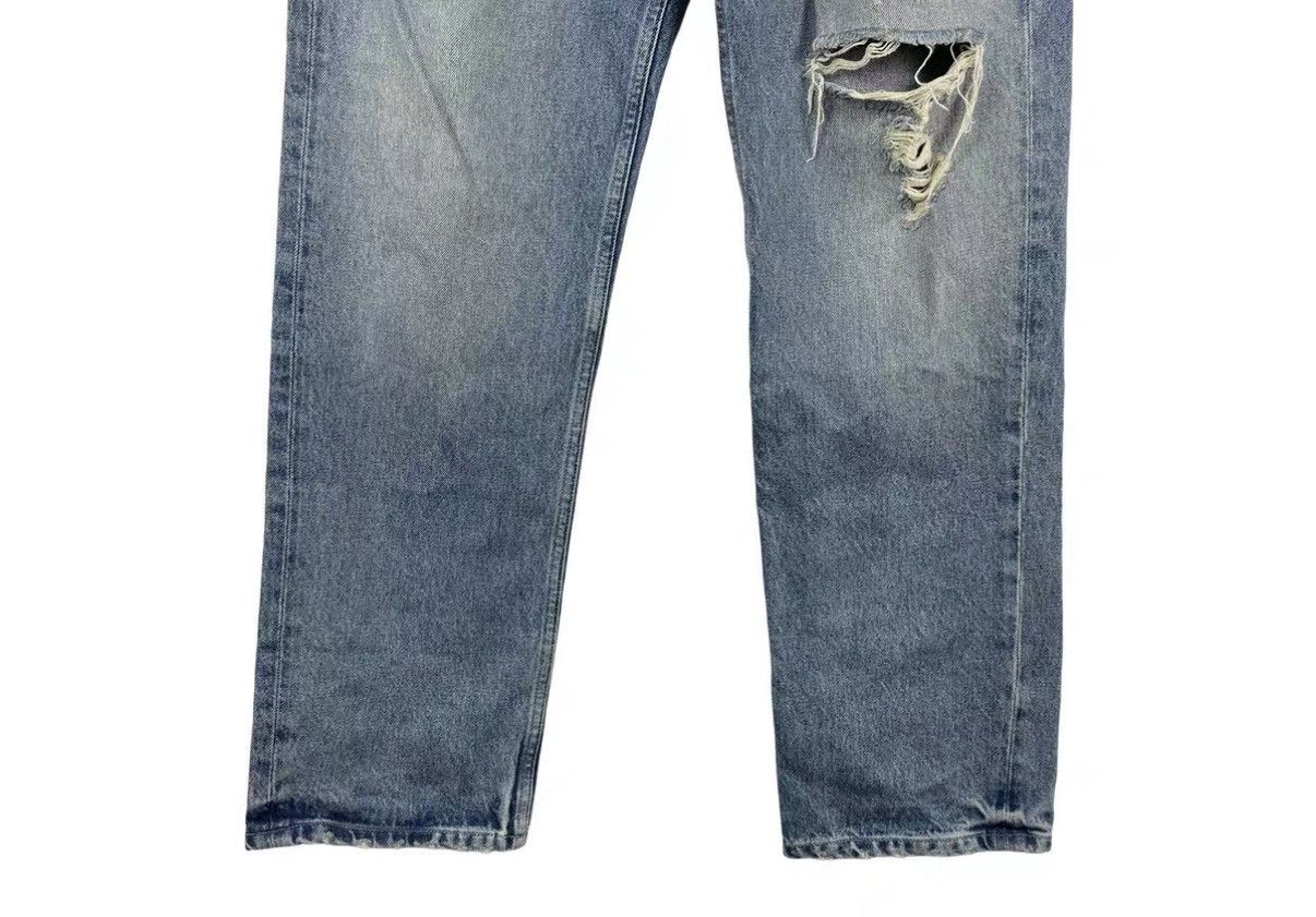 Yeezy Yeezy × Gap × Balenciaga Washed Distressed Jeans J31 Size US 32 / EU 48 - 4 Thumbnail