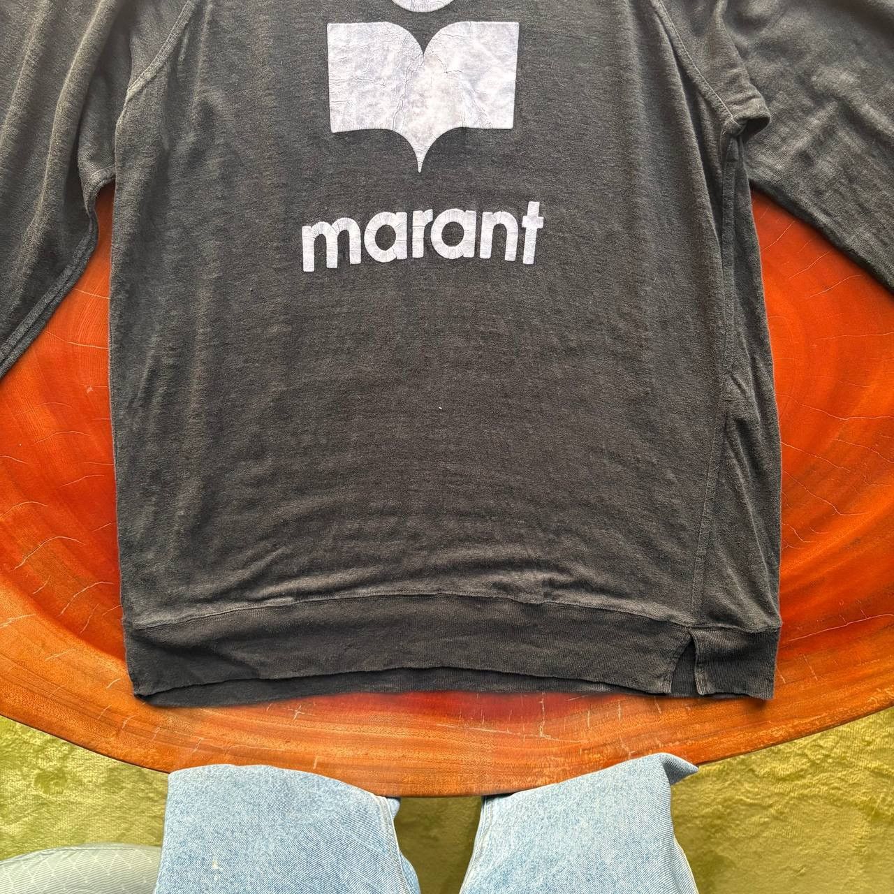 Isabel Marant Isabel Marant Logo Kieffer Linen Longsleeve Tshirt Size US L / EU 52-54 / 3 - 4 Thumbnail