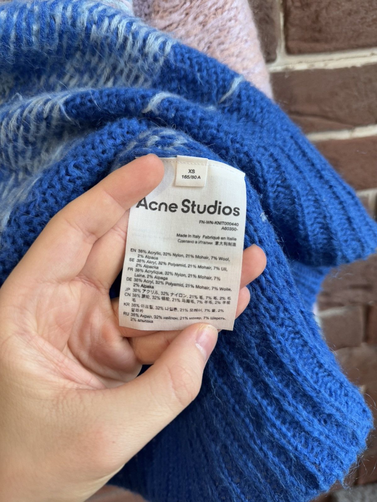 Acne Studios Acne Studios Designer Mohair Knit Sweater Blue Pink Grail Size US M / EU 48-50 / 2 - 10 Thumbnail