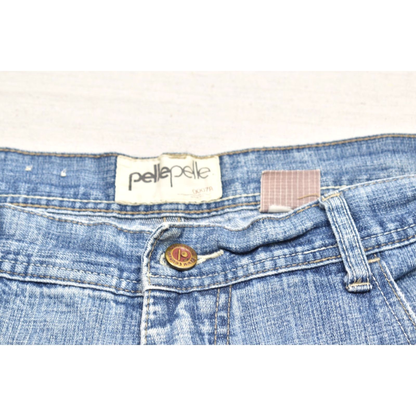 Pelle Pelle VINTAGE Pelle Pelle Marc Buchanan Jeans Men 40x34 Denim Blue Distressed 5-Pocket Wide-Leg Autumn Winter Spring Summer Mens Size US 40 / EU 56 - 4 Thumbnail