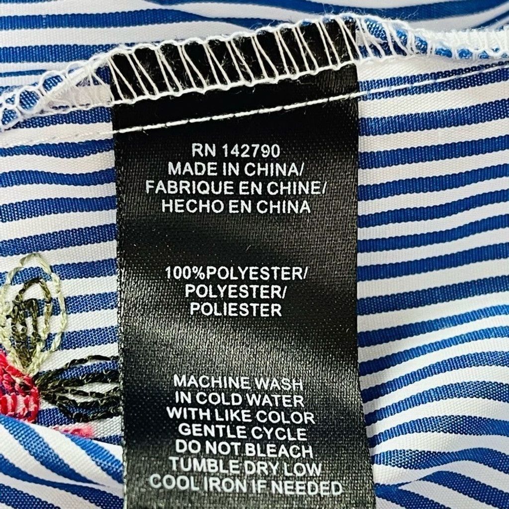 Other MAXSPORT LA Floral embroidered pinstripe dress ruffles M Size M / US 6-8 / IT 42-44 - 11 Thumbnail