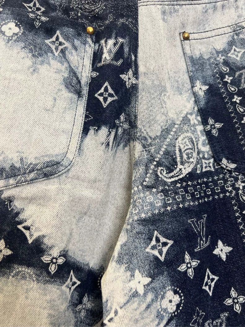 Louis Vuitton Louis Vuitton Cashew denim shorts Size US 30 / EU 46 - 5 Thumbnail