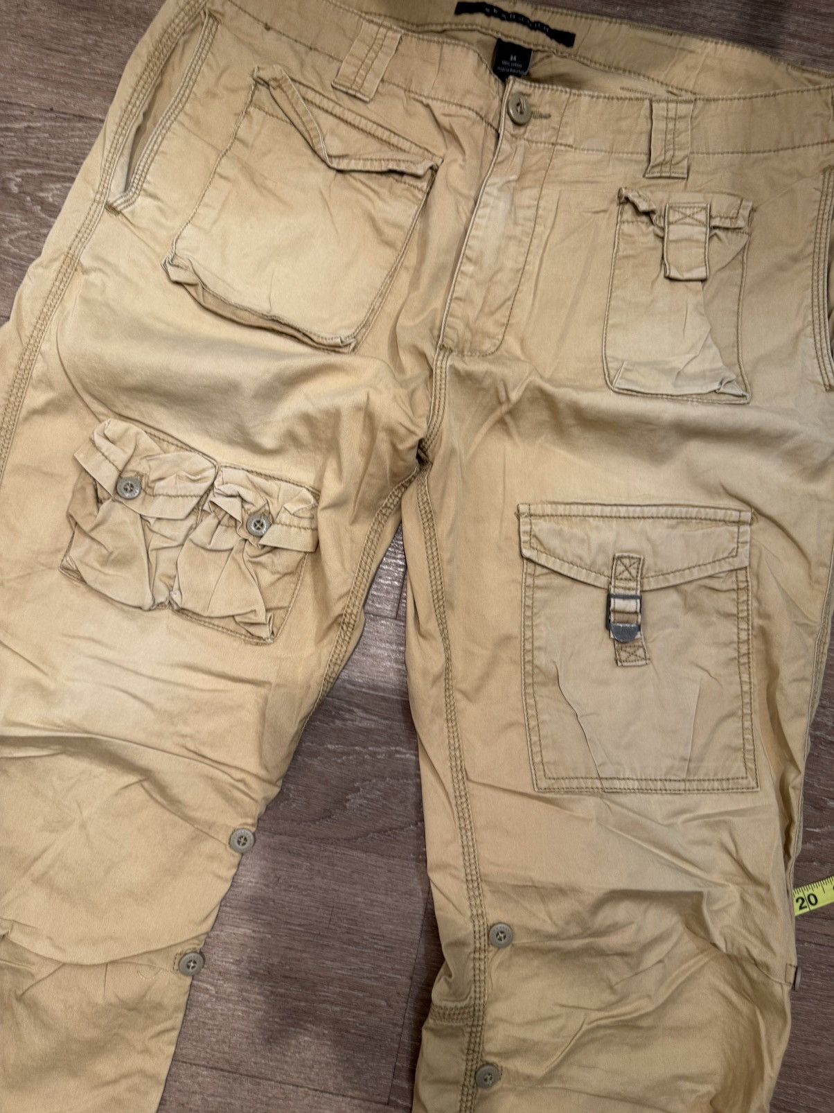Sean John ***FINAL DROP***RARE 00s SEAN JOHN TECHNICAL WIDE CARGO 34 Size US 34 / EU 50 - 7 Thumbnail