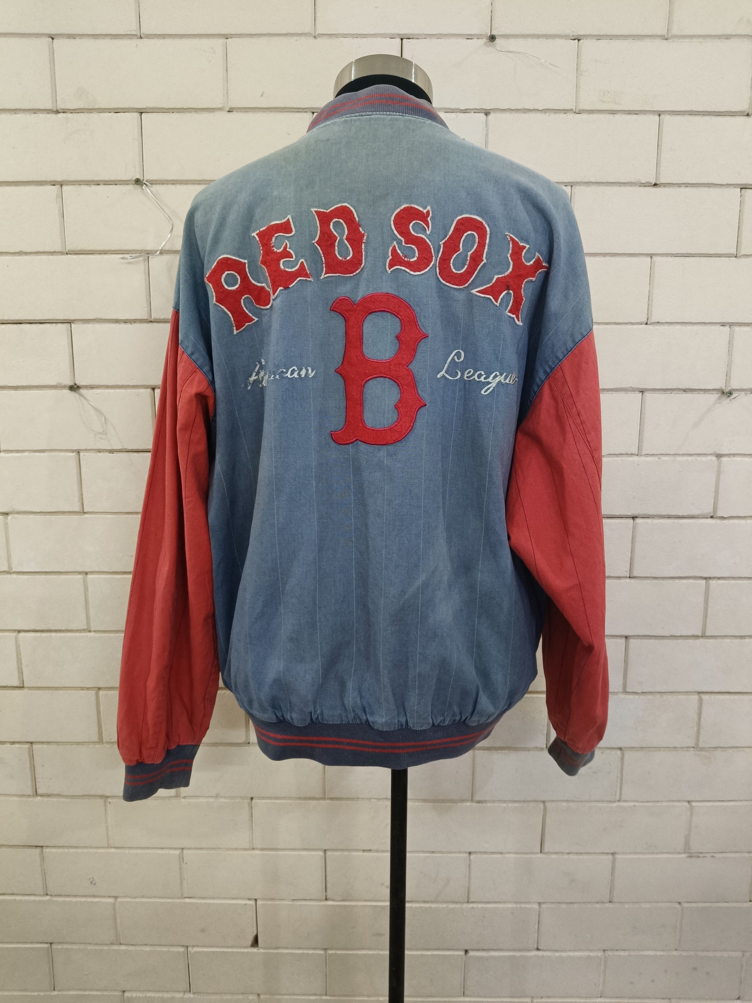 MLB × Vintage Vintage 90's Mirage Boston Red Sox Reversible Size US XL / EU 56 / 4 - 4 Thumbnail