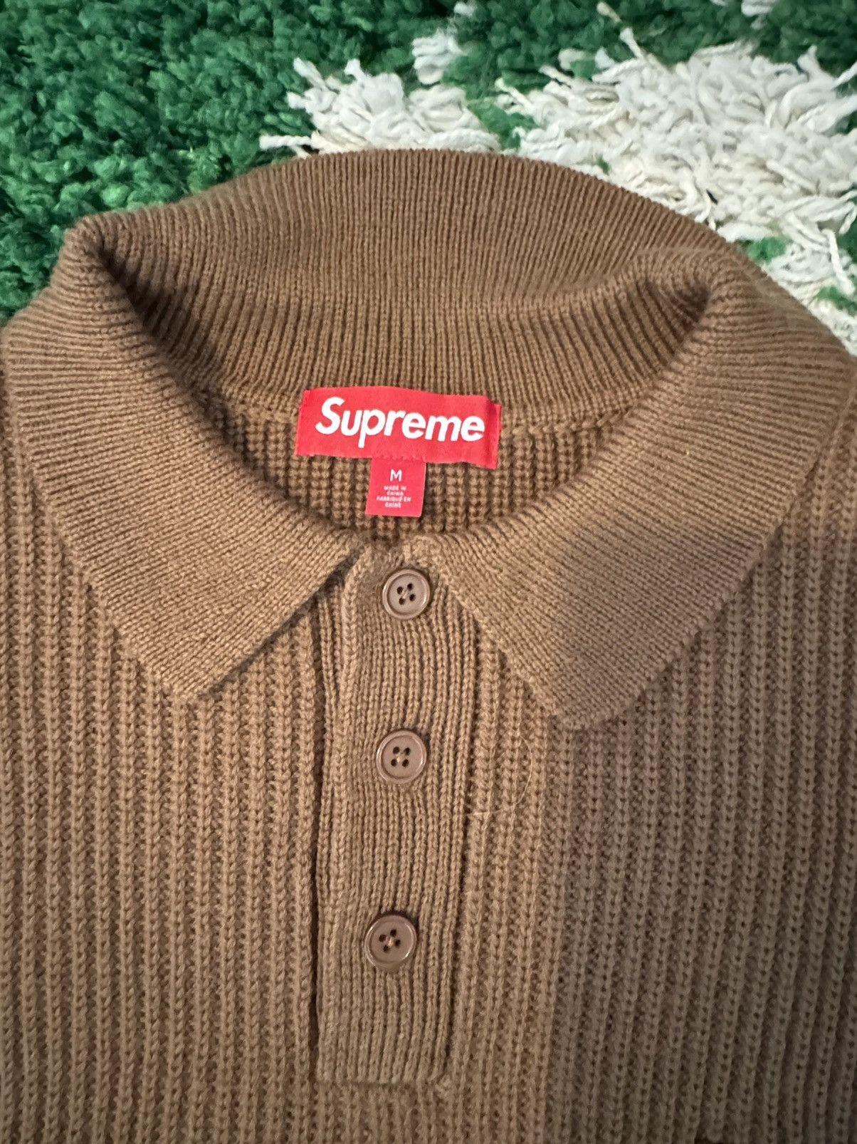 Supreme Supreme small box polo sweater Size US M / EU 48-50 / 2 - 4 Thumbnail
