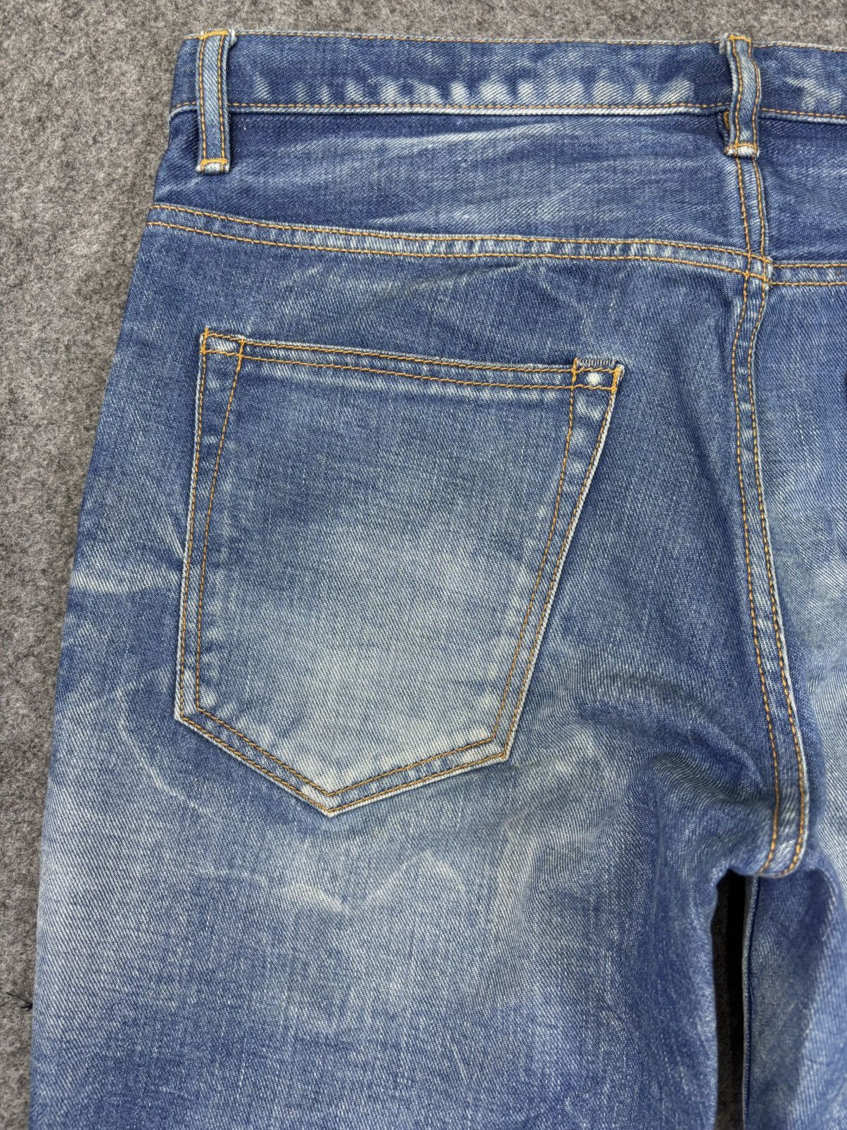Japanese Brand 💥Insane Style💥fin&Sons Japan Smoky Fades Denim K6 Size US 34 / EU 50 - 10 Thumbnail