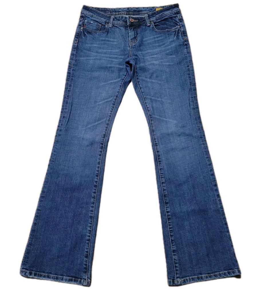Seven 7 Seven 7 Classic Flare Stretch Blue Jeans Size 31 Inseam 34" Size 31" - 4 Thumbnail