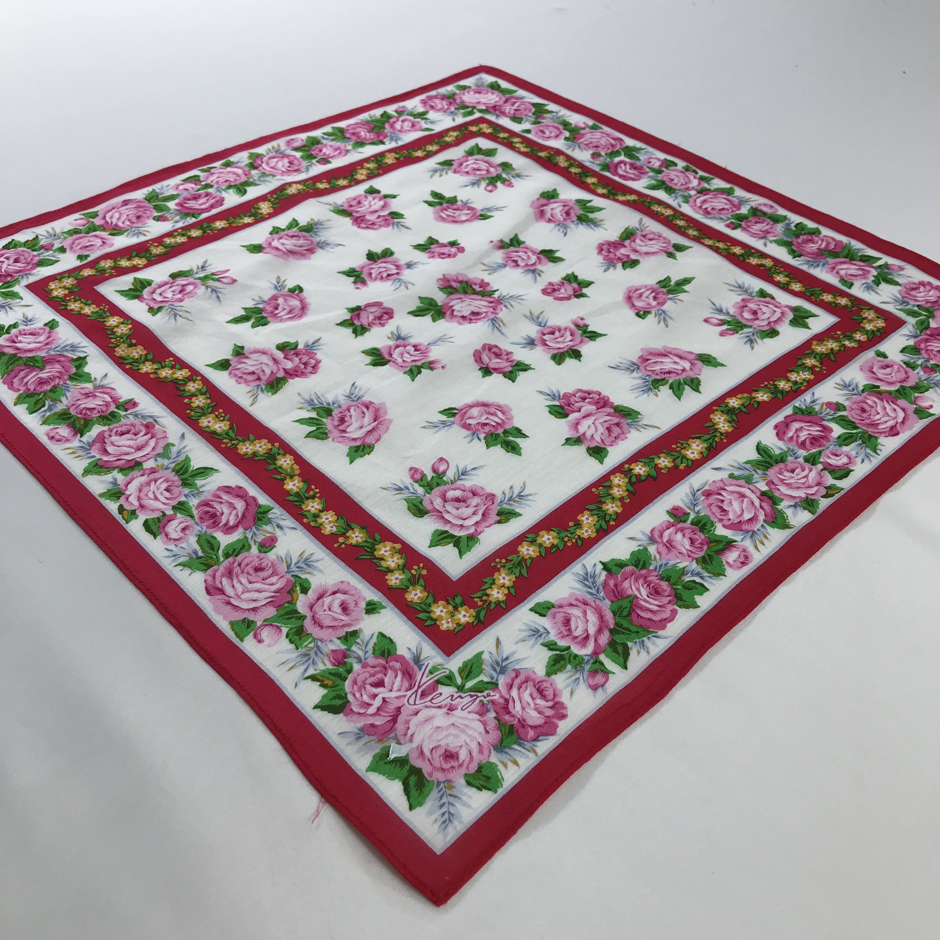 Kenzo × Vintage Kenzo Bandana / Handkerchief / Neckerchief - S740 Size ONE SIZE - 2 Thumbnail