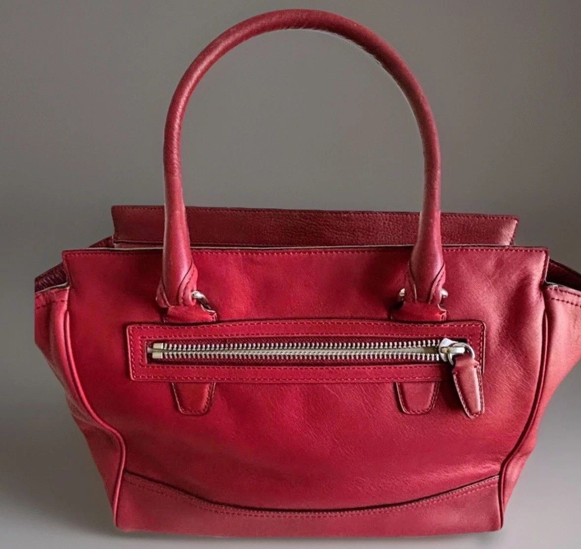 Coach NWT Coach Red Leather Tote Bag – Classic City Style! Size ONE SIZE - 9 Thumbnail