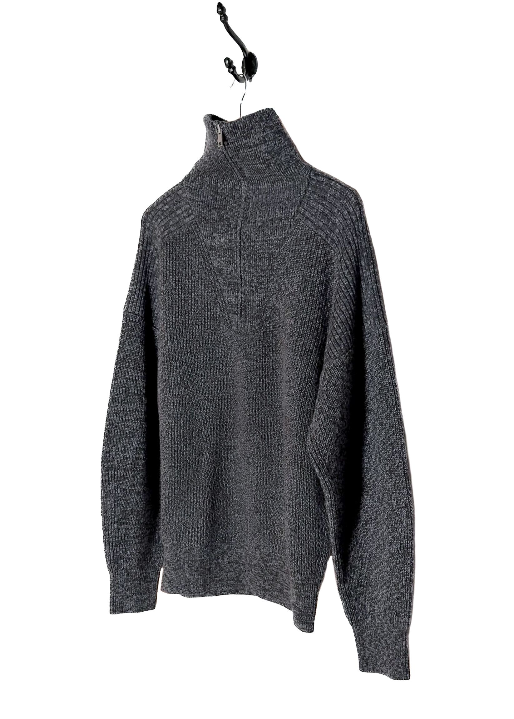 Isabel Marant Isabel Marant Melange Grey Benny Half Zip Knit Sweater Size US L / EU 52-54 / 3 - 2 Thumbnail