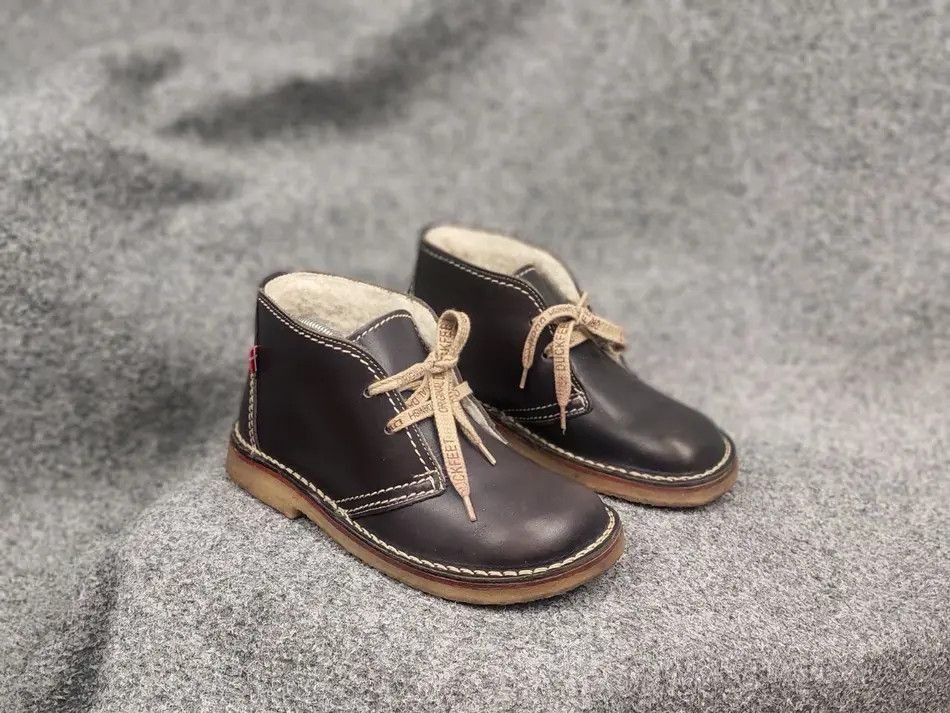 Duckfeet Sjælland Wool Lined Leather Desert Chukka Boots