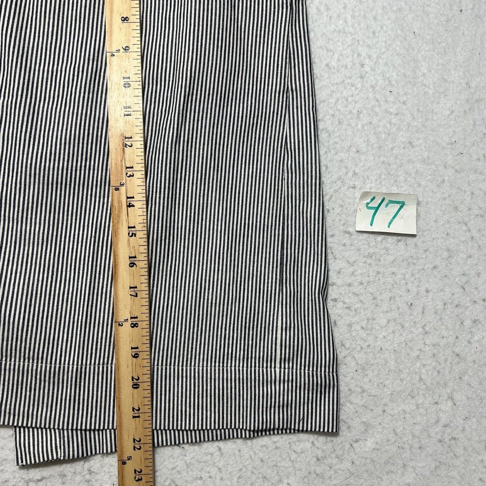 Other Talbots 14W Straight Pencil Skirt Career Navy Striped Slit Size 36" / US 14 / IT 50 - 10 Thumbnail