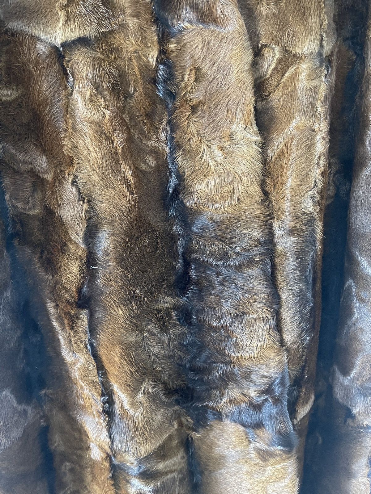 Vintage Vintage Cow Hide and Fox Fur Coat in Brown and Green Size M / US 6-8 / IT 42-44 - 5 Thumbnail