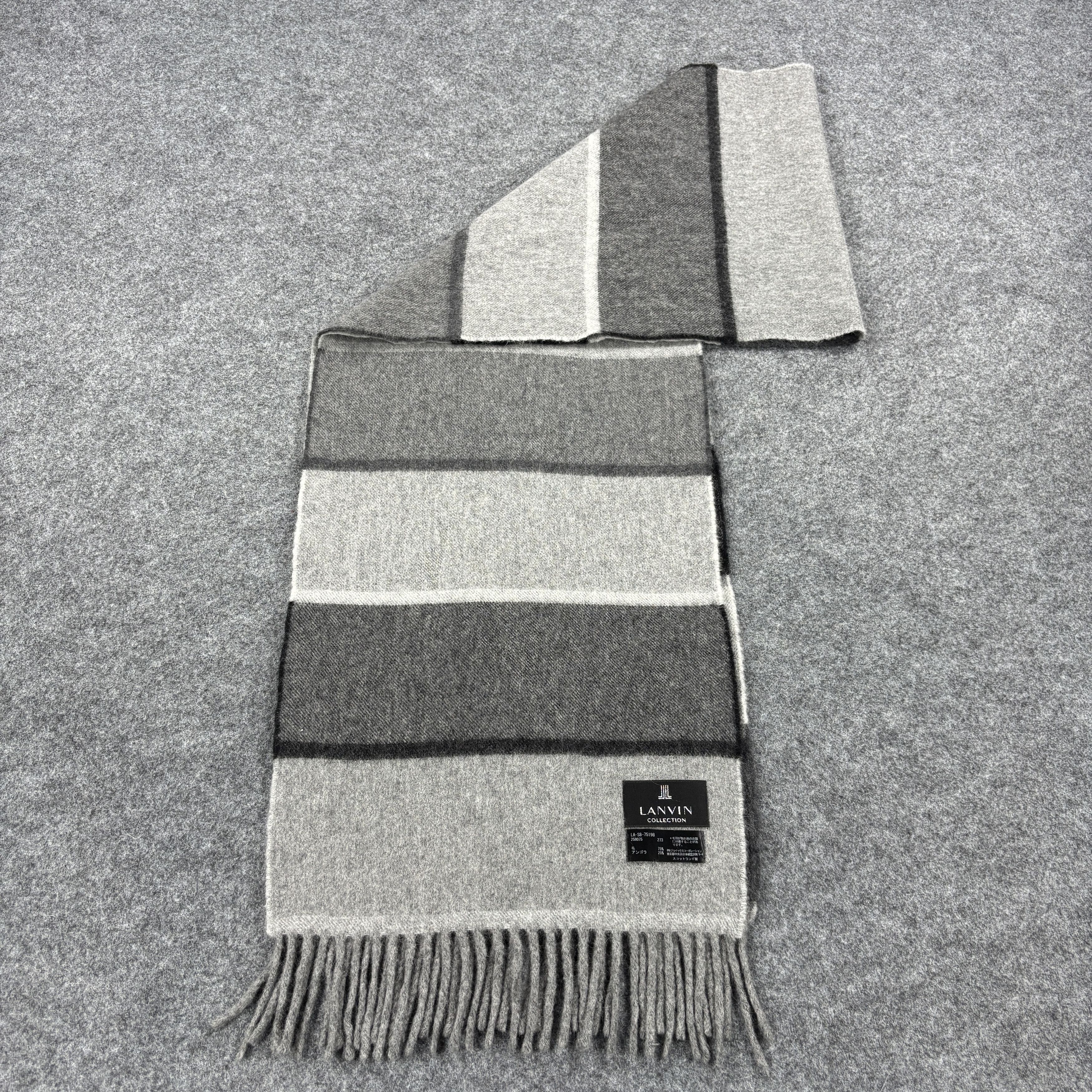 Lanvin × Vintage GF10722 Lanvin Scarf Neck Wear Muffler Nova Check Size ONE SIZE - 7 Thumbnail