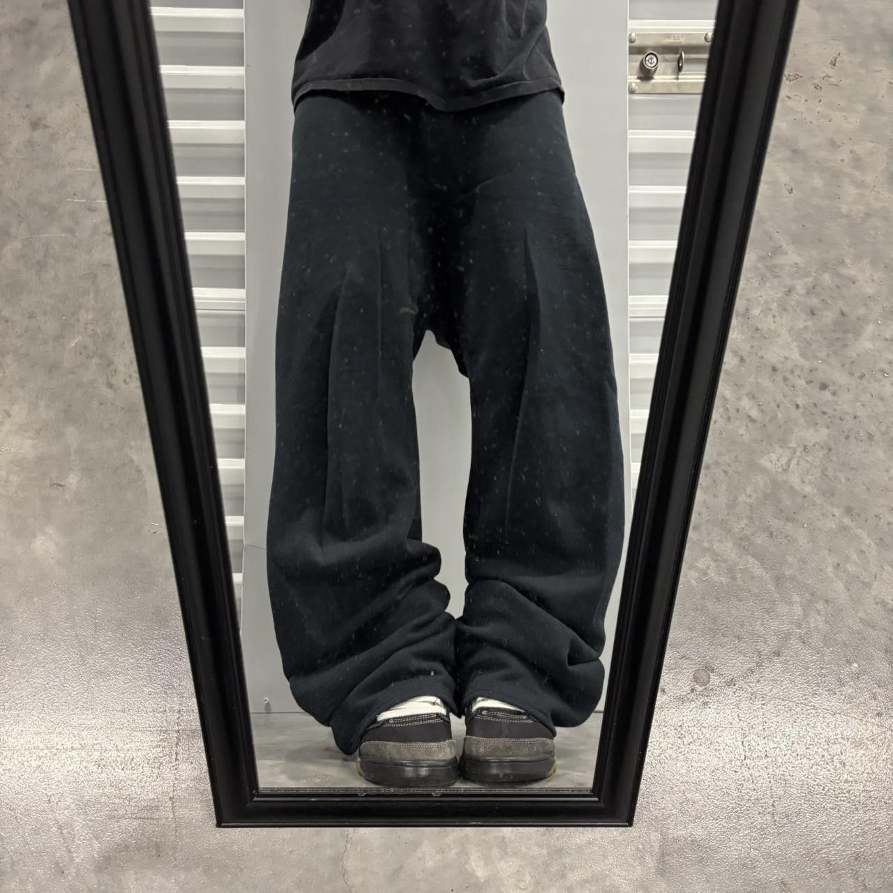 Japanese Brand × Vintage Crazy Vintage Y2K/2000s Baggy Black Comfy Essential Sweatpants! Size US 32 / EU 48 - 1 Thumbnail