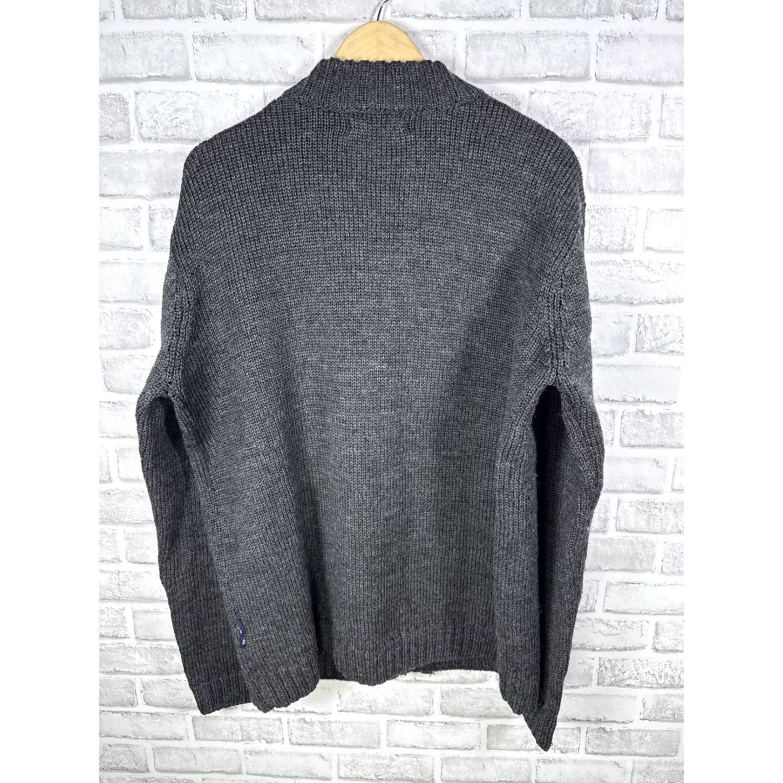 Vintage WOOLOVERS Gray Full Zip / Button Down Wool Sweater Cardigan Jacket Mens L Size US L / EU 52-54 / 3 - 8 Thumbnail