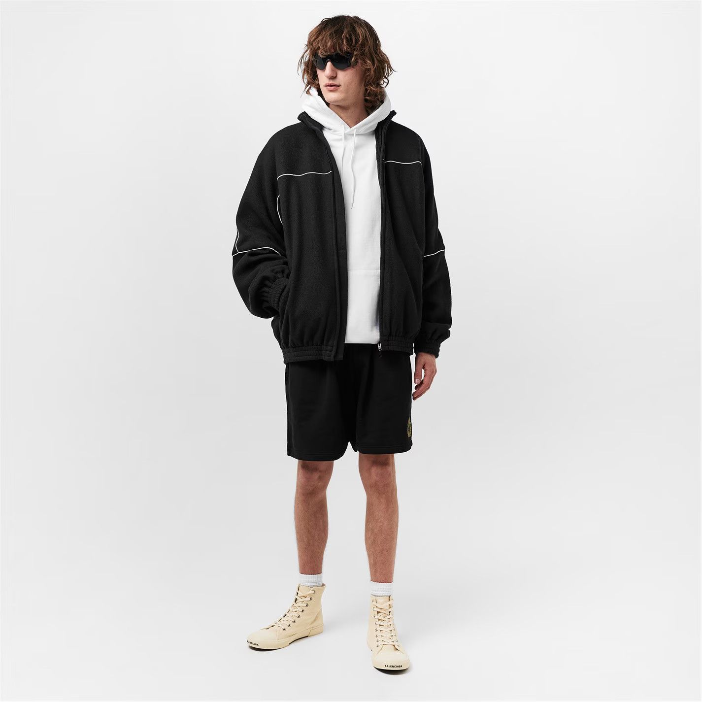 Balenciaga o1g2r1mq0226 Paris High-Top Sneakers In Ivory Size US 8 / EU 41 - 6 Thumbnail