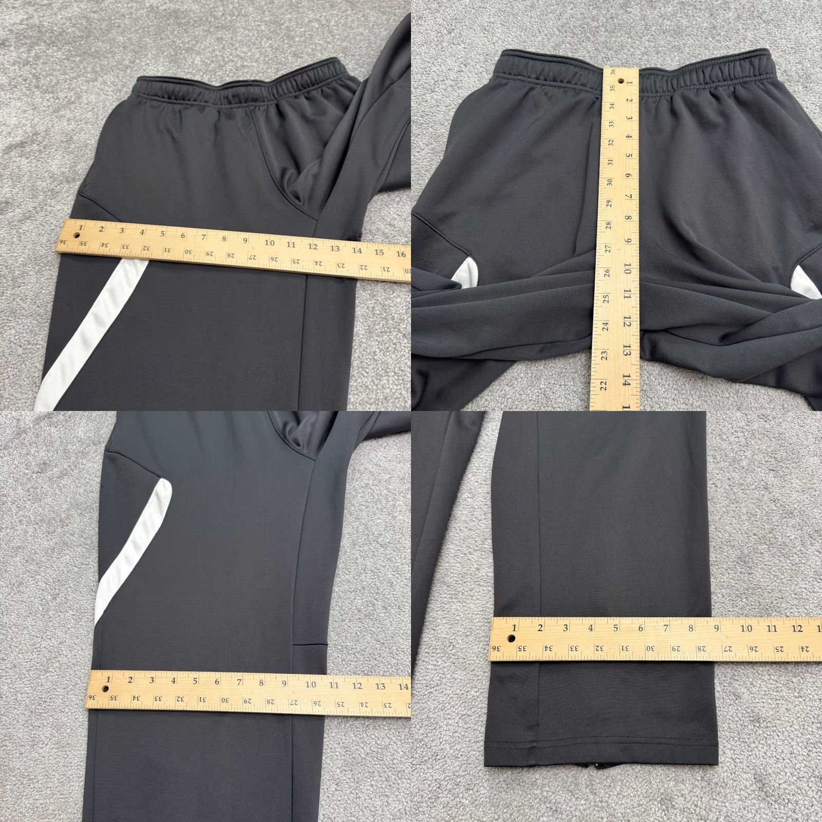 Nike Nike Dri-Fit Squad 14 Sideline Training Track Pants Mens Medium Black Ankle Zip Size US 31 - 11 Thumbnail